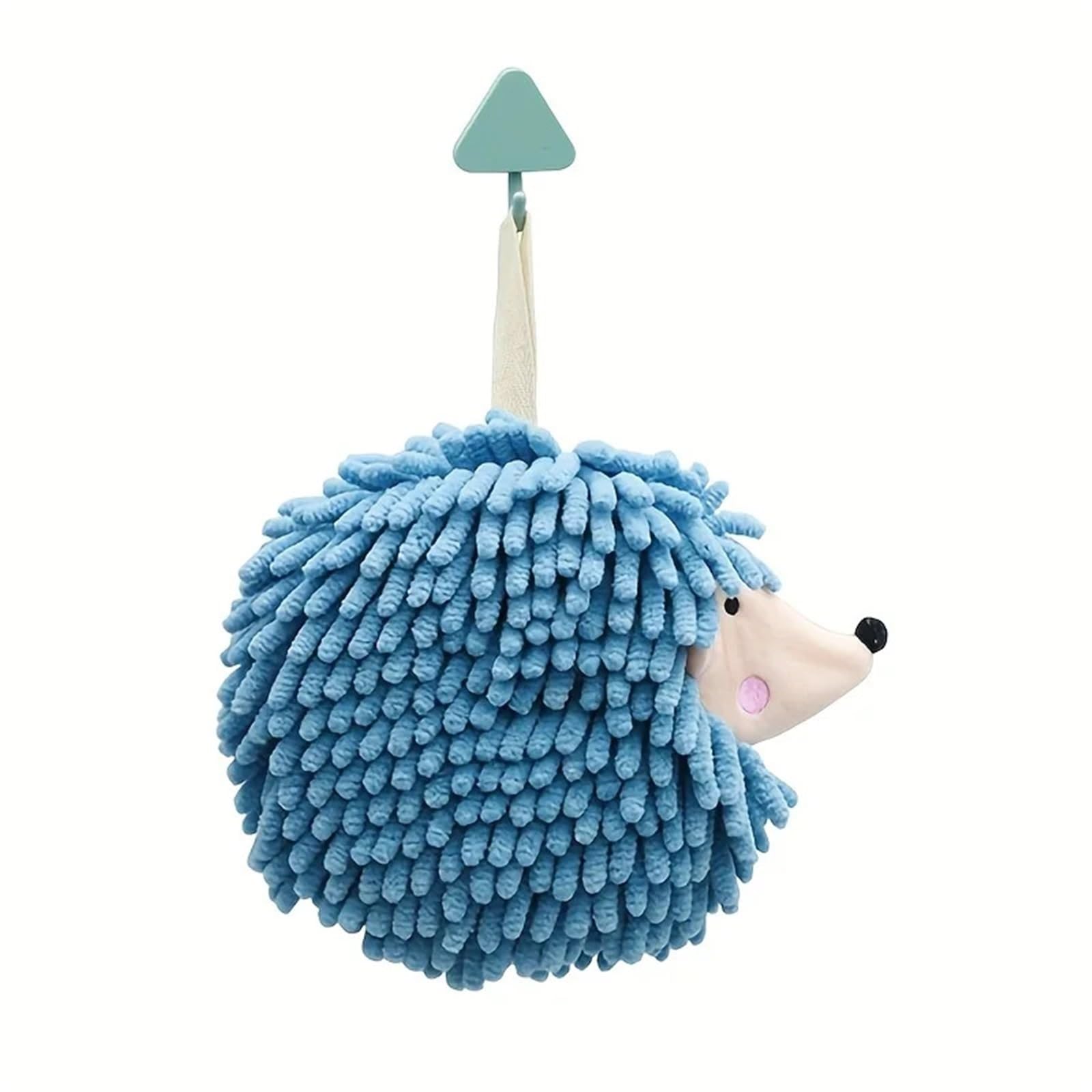 WSQHAO 3Pcs Hand Towels Hedgehog Cartoon Absorbent Funny Hanging Drying Towel With Loop For Bathroom Kitchen for Hand(Blue)