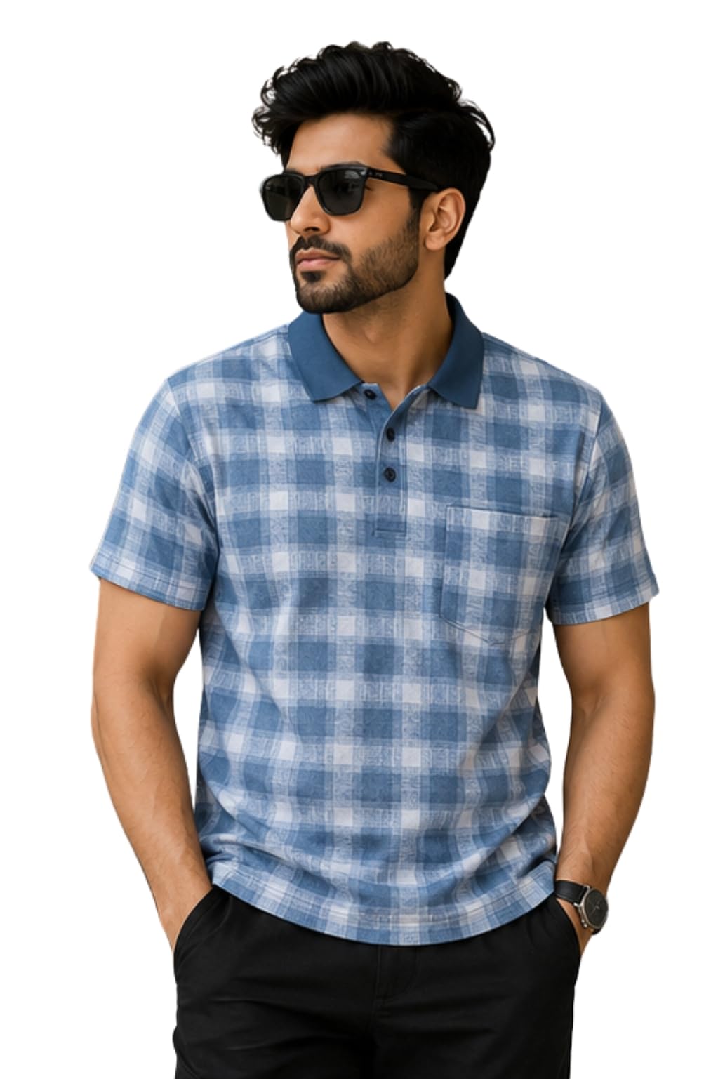 Men’s Polo T‑Shirt | Comfortable Rich Cotton Blend, Button Down, Regular Fit | Stylish & Premium All Day Wear-image-20
