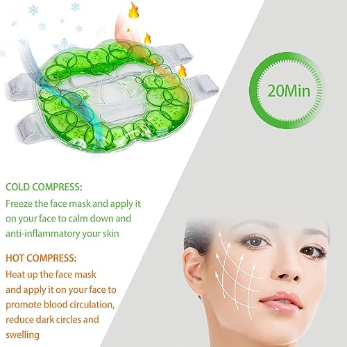 Miniatura 3 de Rodilla paquetes de hielo terapia Wrap reutilizables Gel compresa de frío instantáneo -, Azul, 1