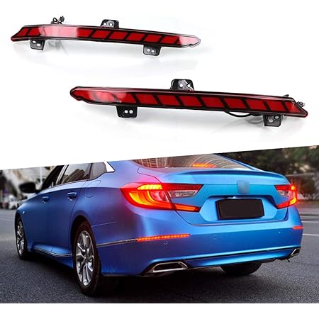 Amazon Katsu ホンダ アコード テールライト テールランプ リアライト 流れる ウインカー オープニングモーション 左右セット アセンブリ 一年保証付き For Honda Accord 18 Up Led Tail Light 赤 車 バイク 車 バイク
