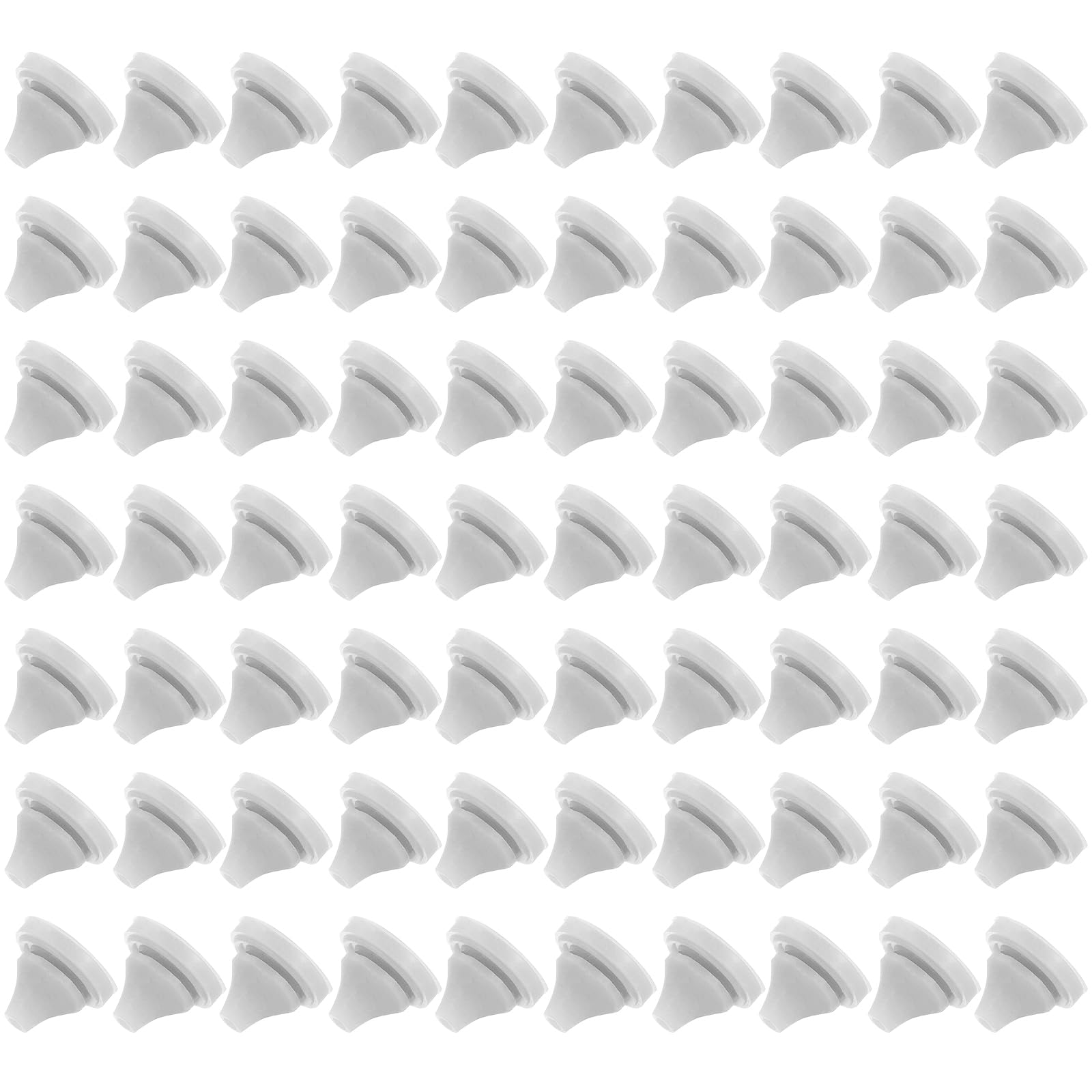 Licqic Light/Grey 70 Pcs Shower Head Replacement Nozzles, Silicone Nozzle Sprinkler Spout Round,