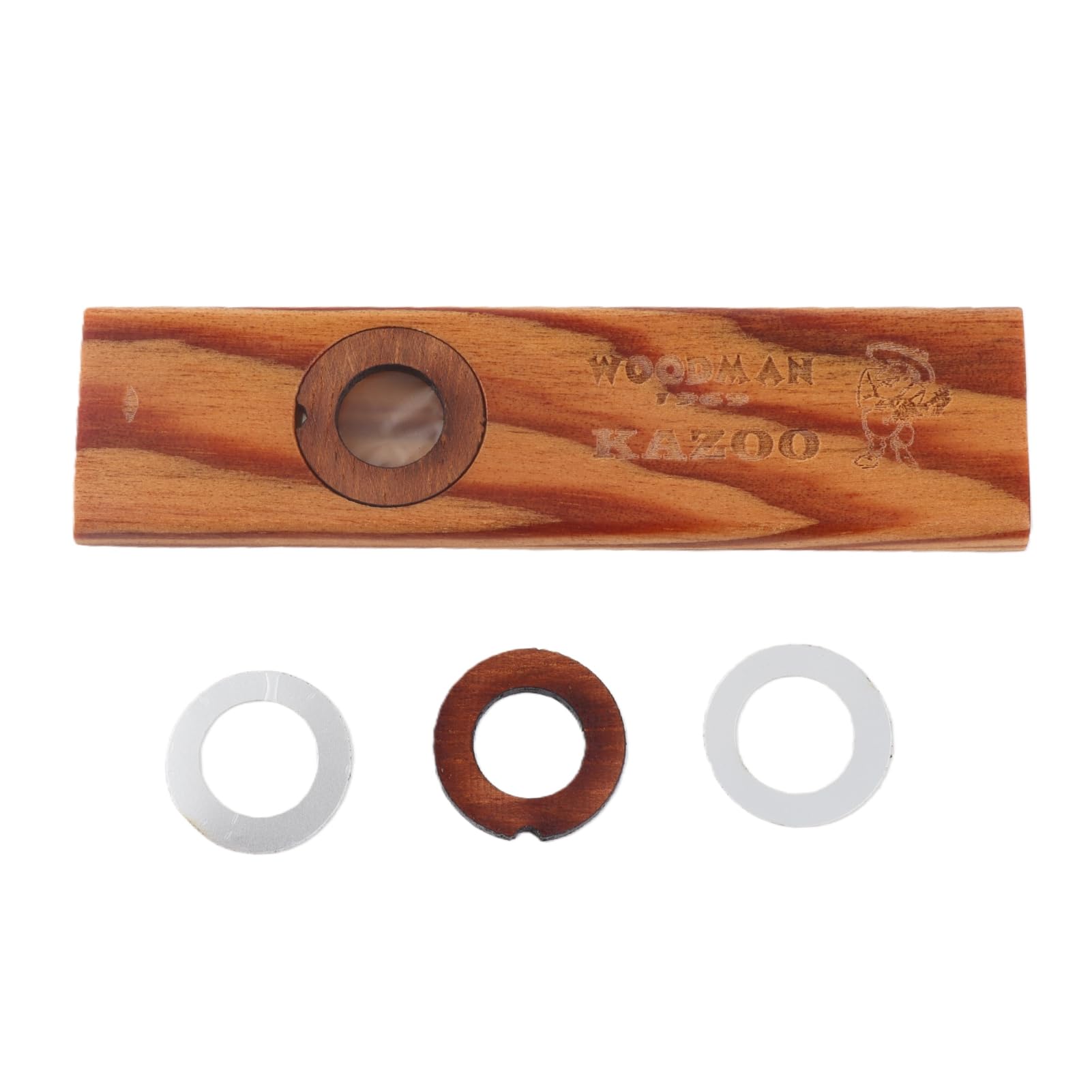 Kazoo in Legno, Partner di Ukulele Chitarra Armonica Flauto in Legno per Gli Amanti della Musica con Scatola di Metallo