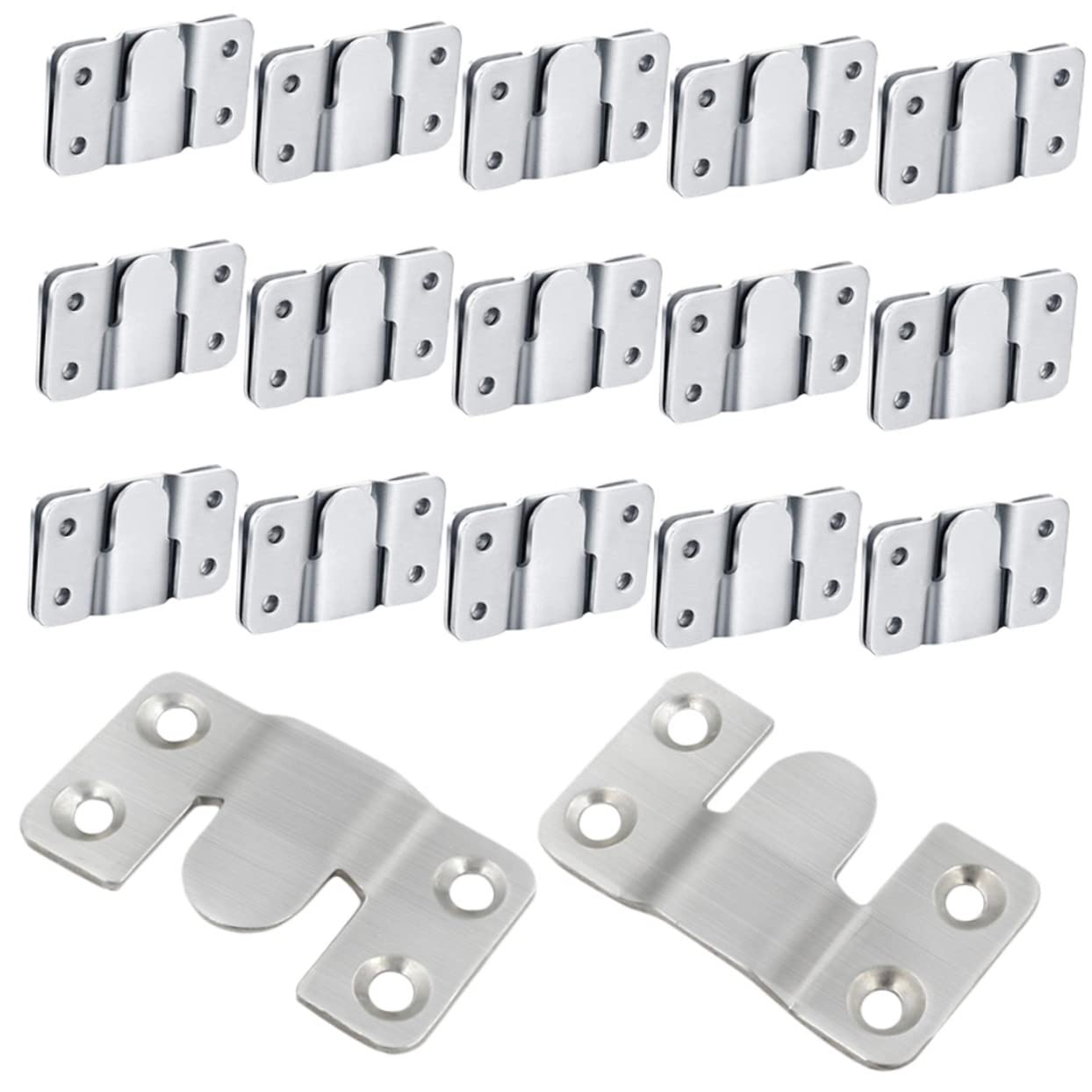Suspension pour cadre en acier inoxydable : 16 paires emboîtables