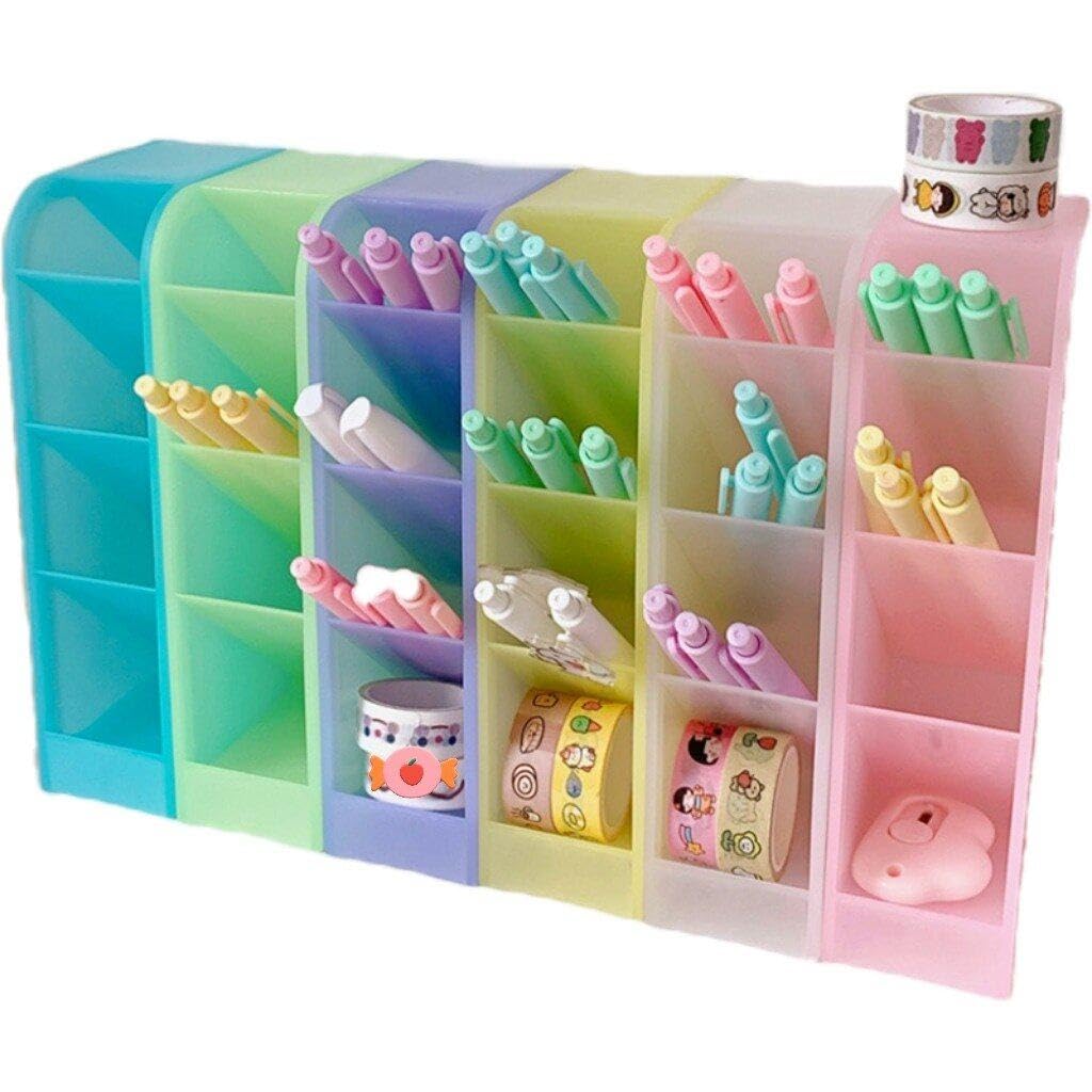 Stylo organisateur de stockage 6 pièces et support de bureau multifonctionnel