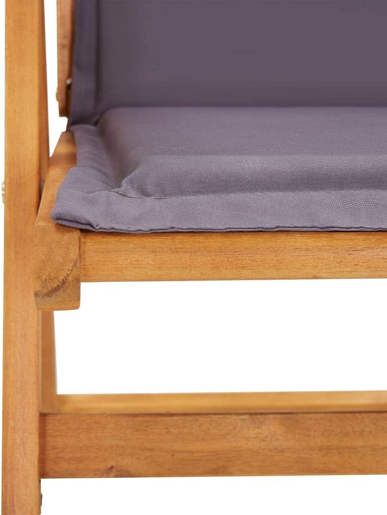 Reclining Patio Chairs 2 pcs,Garden Chair,Comfortable Outdoor Chairs,Foldable Leisure Chairs,Assembly Required,Suitable for Deck, Backyard, Patio, Garden, Poolside, Brown Solid Acacia Wood