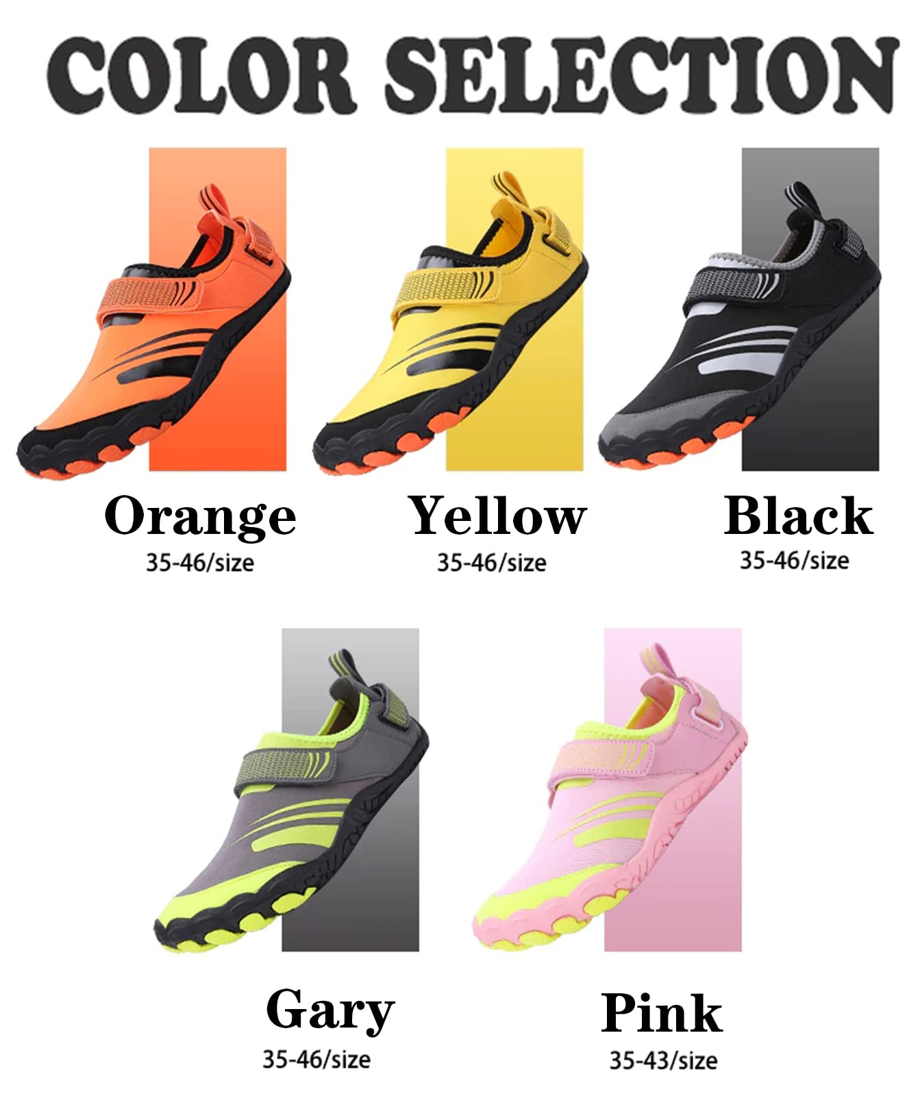 Zapatos Descalzos Universal para Hombres Y Mujeres Agua Zapatos De Playa Zapatos De Baño Secado Rápido Ligero Formadores Zapatos(47 EU, Orange)
