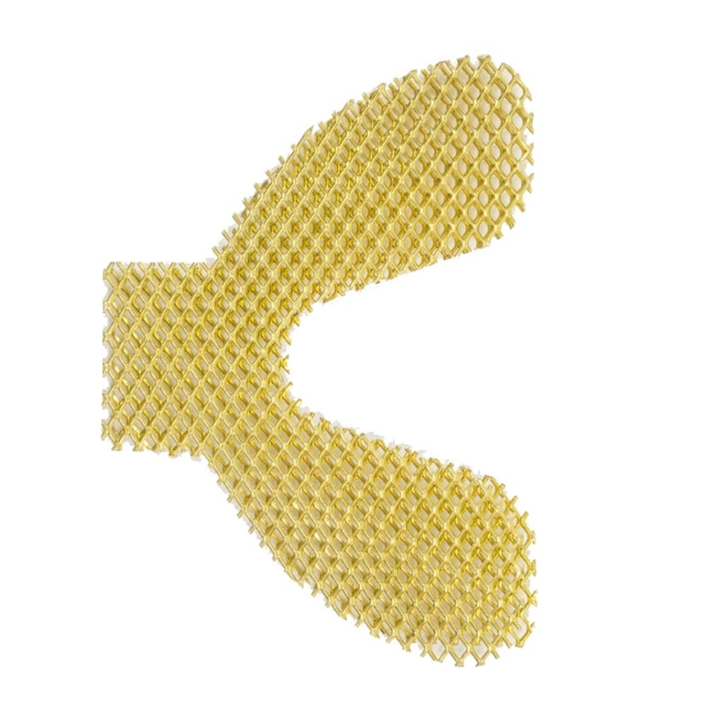 20pcs Lower Golden Metal Palatal Reinforcement Mesh For Acrylic Partial Denture Dental Materials
