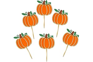 Confetti! Pumpkin Cupcake Toppers: The Harvest Time Cupcake Decor for Thanksgiving Festivities