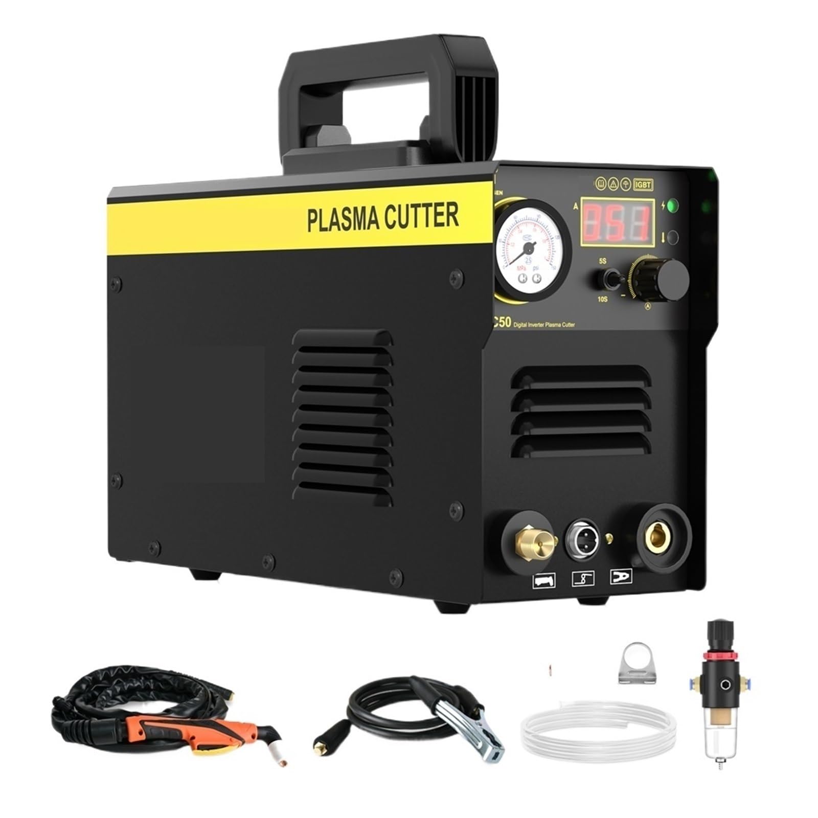 Qaxrzcucd One Color Plasma Cutter Welding Machine For Cutting Stainless Steel Aluminum Inverter Easy To Cut, Powerful Operation