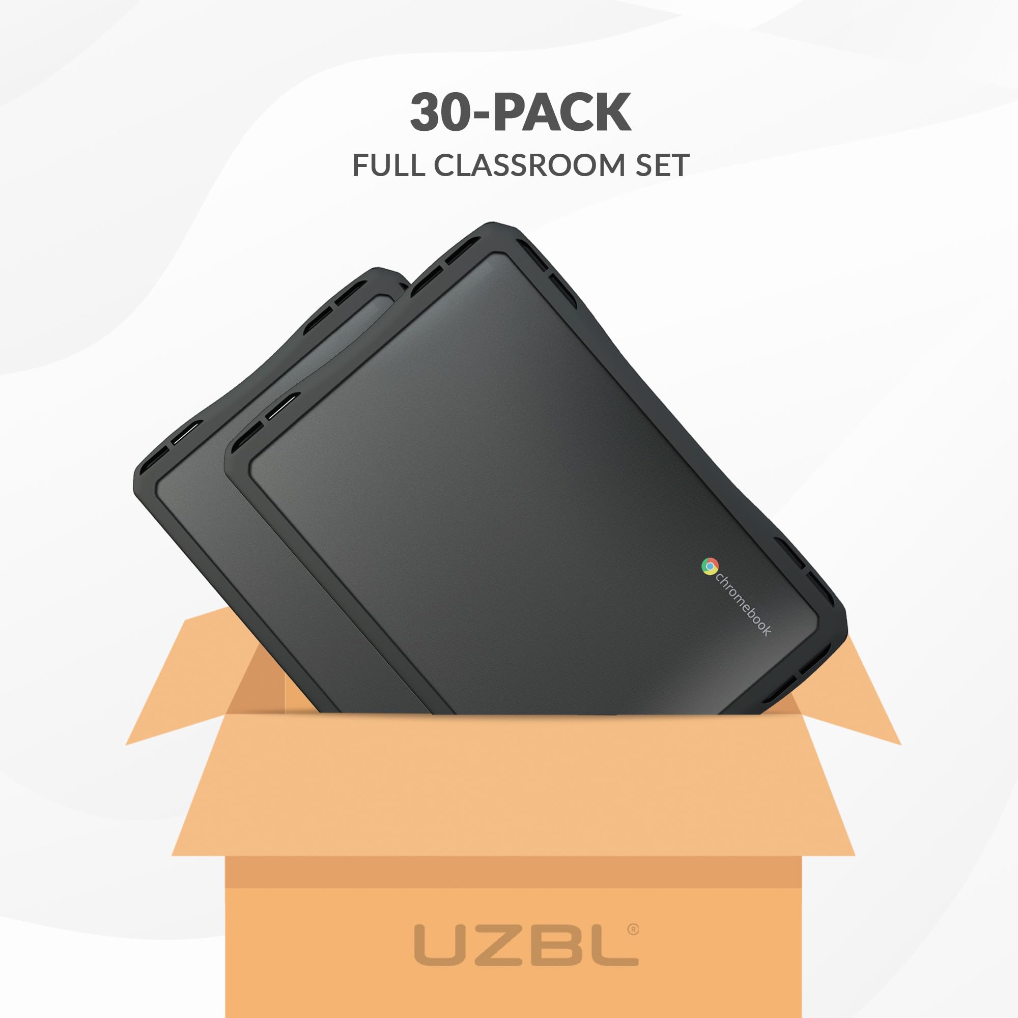UZBL Air - Custodia rigida per Chromebook HP G11 da 14 pollici, custodia protettiva trasparente K-12 a prova di studenti (confezione da 1)