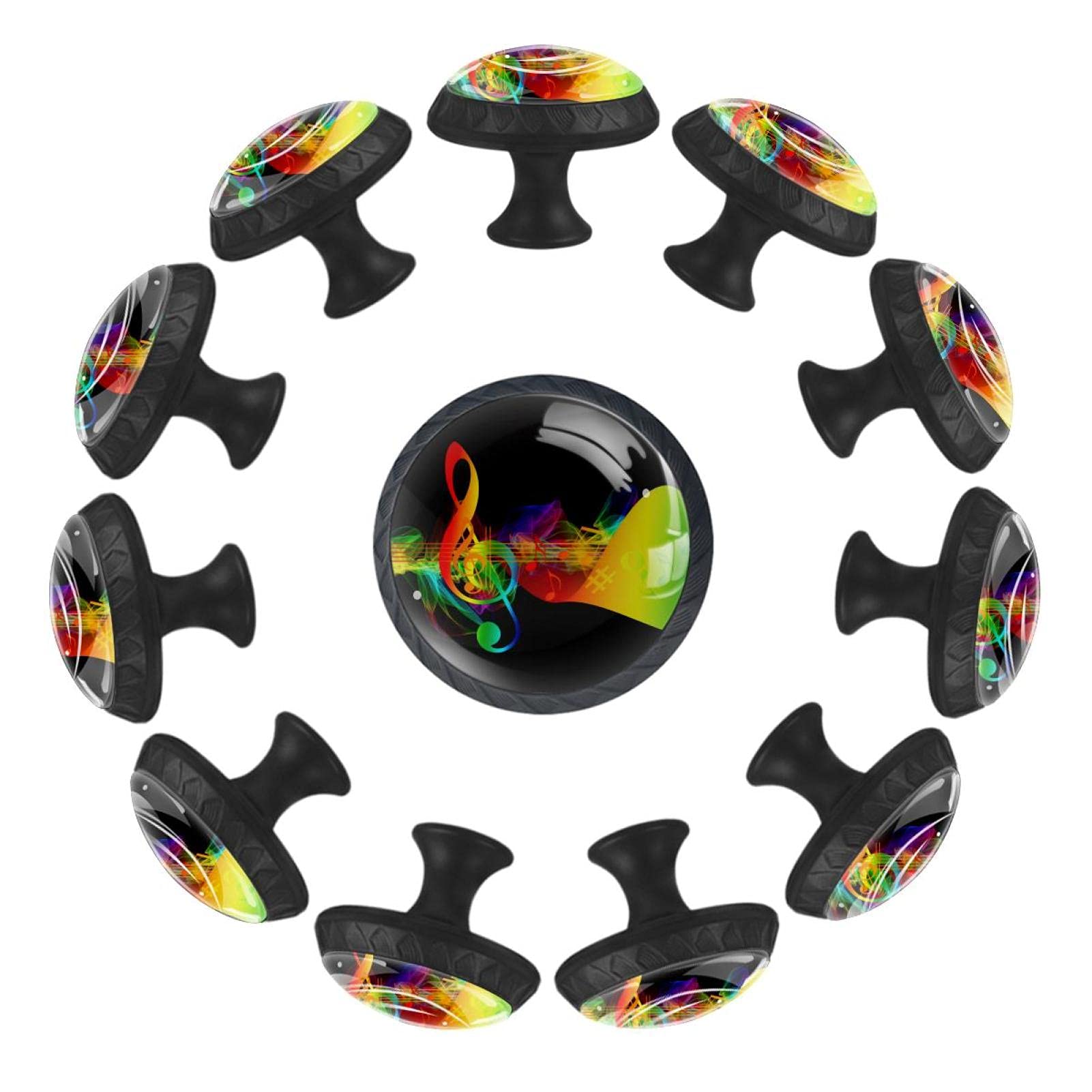 Boutons de tiroir ronds clé 35mm colorés et design pour mobilier de crèche