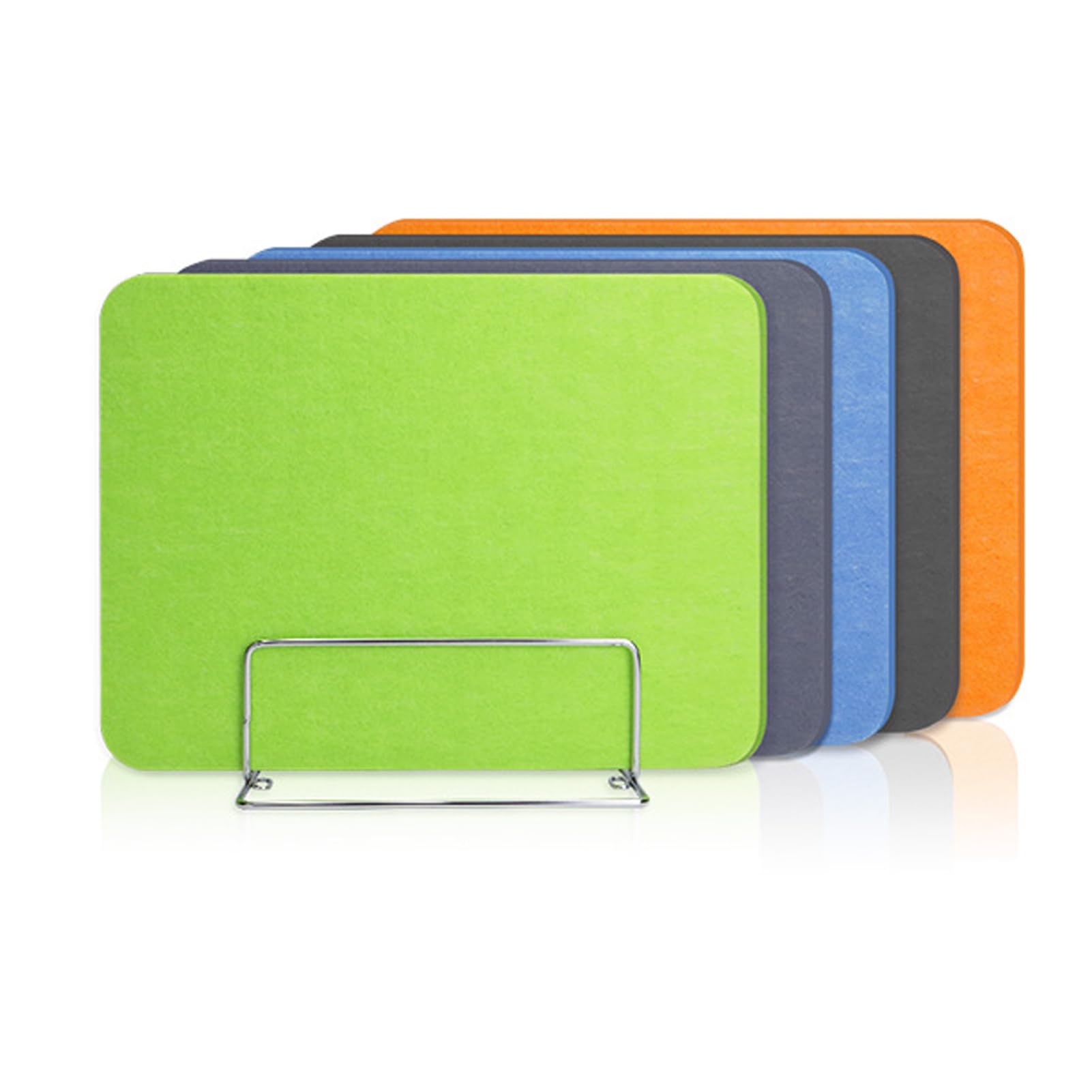 Panel de privacidad extraíble para escritorio de oficina, tablero de división que reduce el ruido para espacios de trabajo, bibliotecas y aulas, 50 x 30 cm, elegante divisor gris