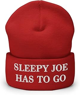 Sleep Joe Has to Go Hat (Embroidered Cuffed Beanie)
