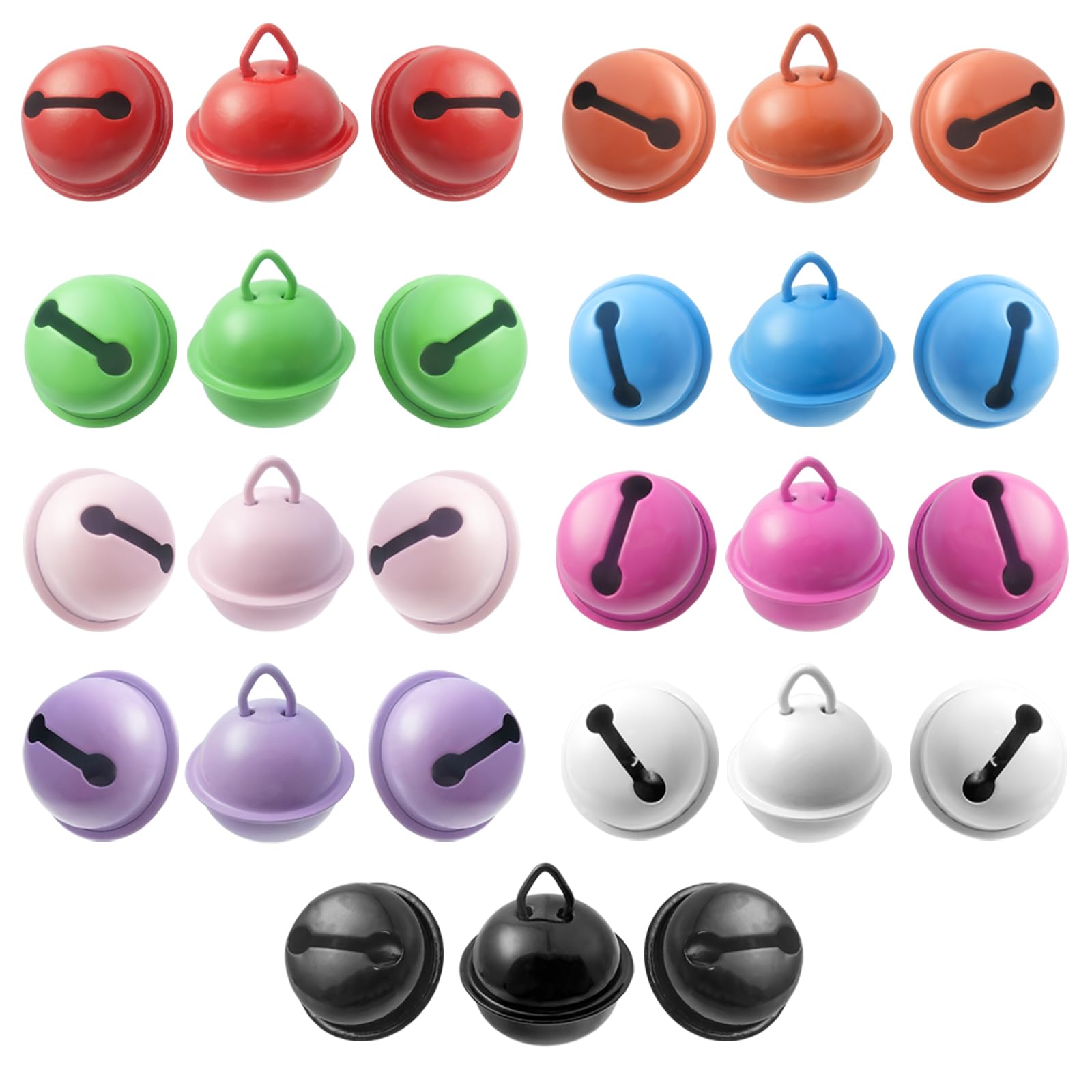 Lot De 100 Clochettes Métal Colorées 12mm | Avec Œillet | Pour Artisanat, Bijoux, Déco De Fête