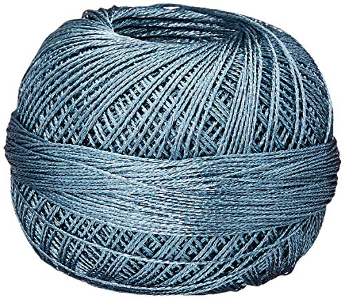 Hilo Metalizado Tamaño 20 Azul Acero 155 yardas 25 gramos miniatura 1