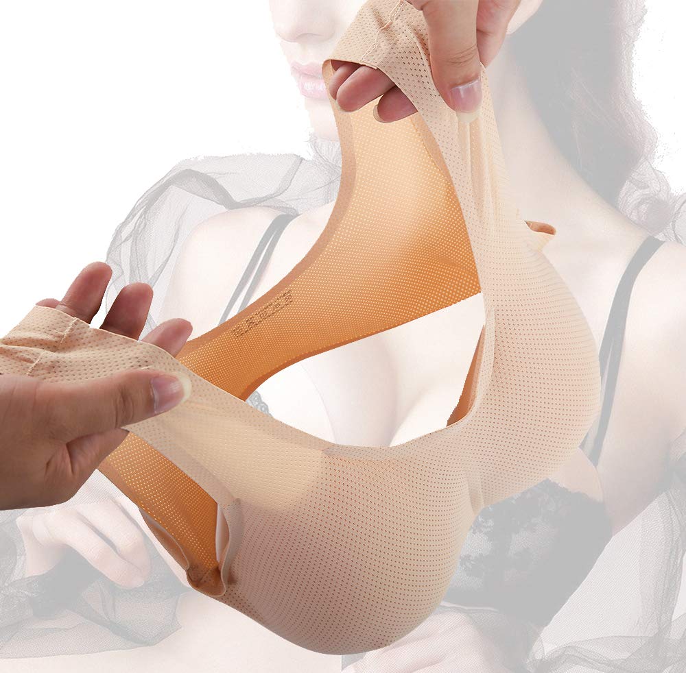 Brustform BH Transgender Nippel Falscher Bauch, Für Brust Prall Kostüme Cosplay Mastektomie Crossdresser Transvestit Strap
