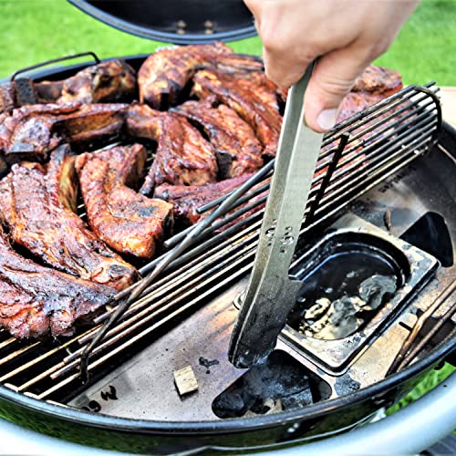 Grillrost.com Das Original Kugelsmoker für 60cm Rösle Kugelgrills - Mach einen Smoker aus deinem Kugelgrill - Edelstahl - 2