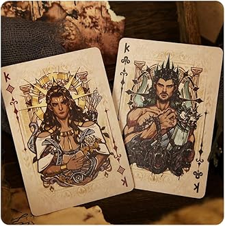 Greek Mythology Playing Cards Poker Collection Rare Limited Poker Cards Gift for Men or Women, Great for Magic,Card Games and Party