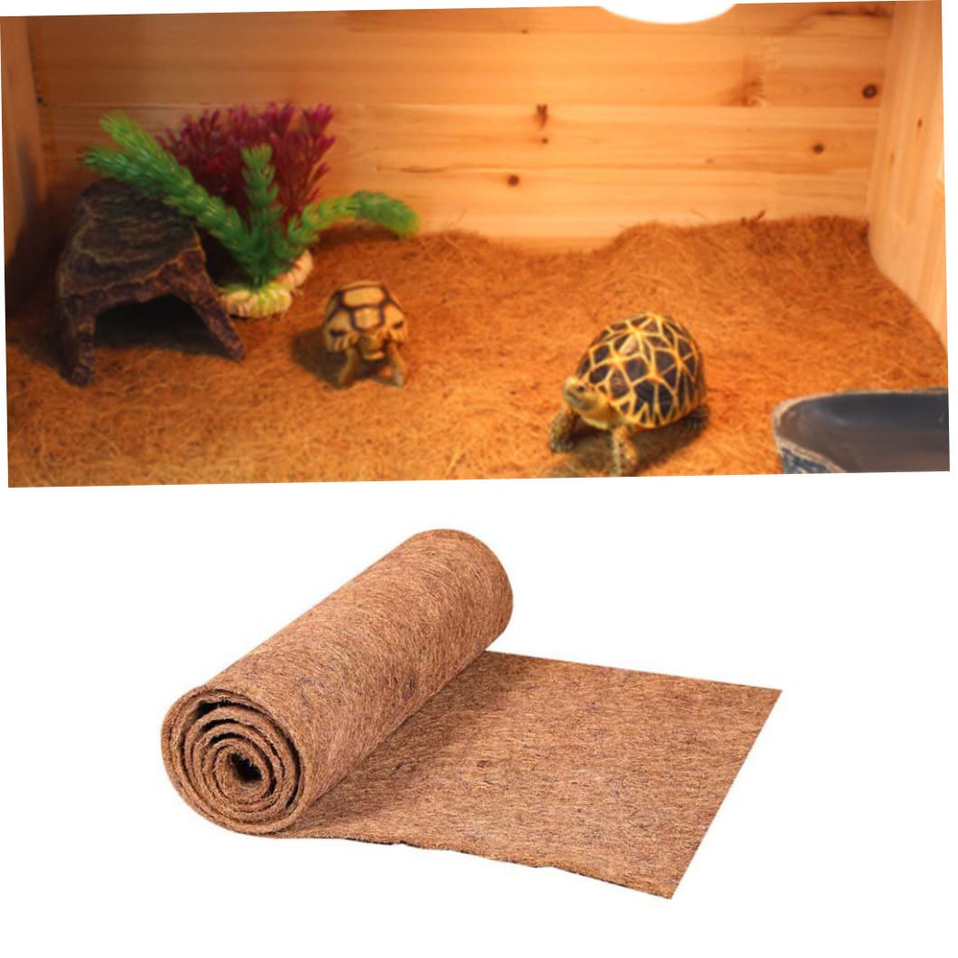 KUYYFDS Coconut Fiber Mat Planter Coconut Coir Liner Sheets Cold Flower Protection Cover 0.5x2m for Pet Tortoise Bedding