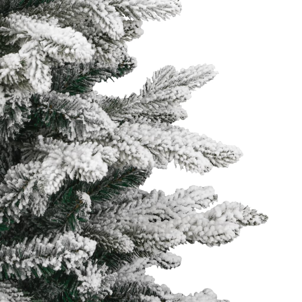 Árbol de Navidad artificial plegable de 150 cm con puntas de polietileno nevadas, soporte de hierro estable, ideal para salón, balcón, terraza y decoración festiva de Navidad