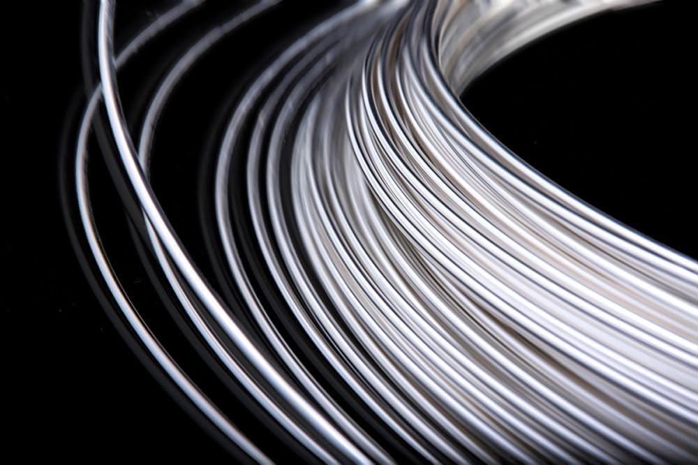 1 filo d'argento - rotolo da 3,3 piedi, filo elettrochimico conduttivo Ag 99,99% for applicazioni di elettrodi e anodi(1.5mm*1m)