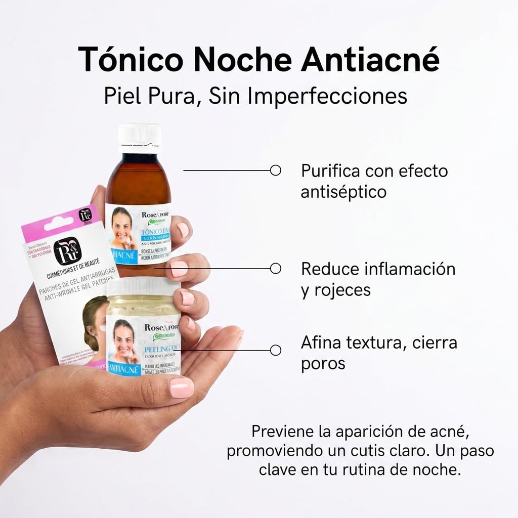 Rose & Rose | Intensywny zestaw toniczny + żel + peeling | pełna pielęgnacja twarzy, oczyszczanie, regeneracja i nawilżenie | dla bardziej równomiernej i promiennej skóry