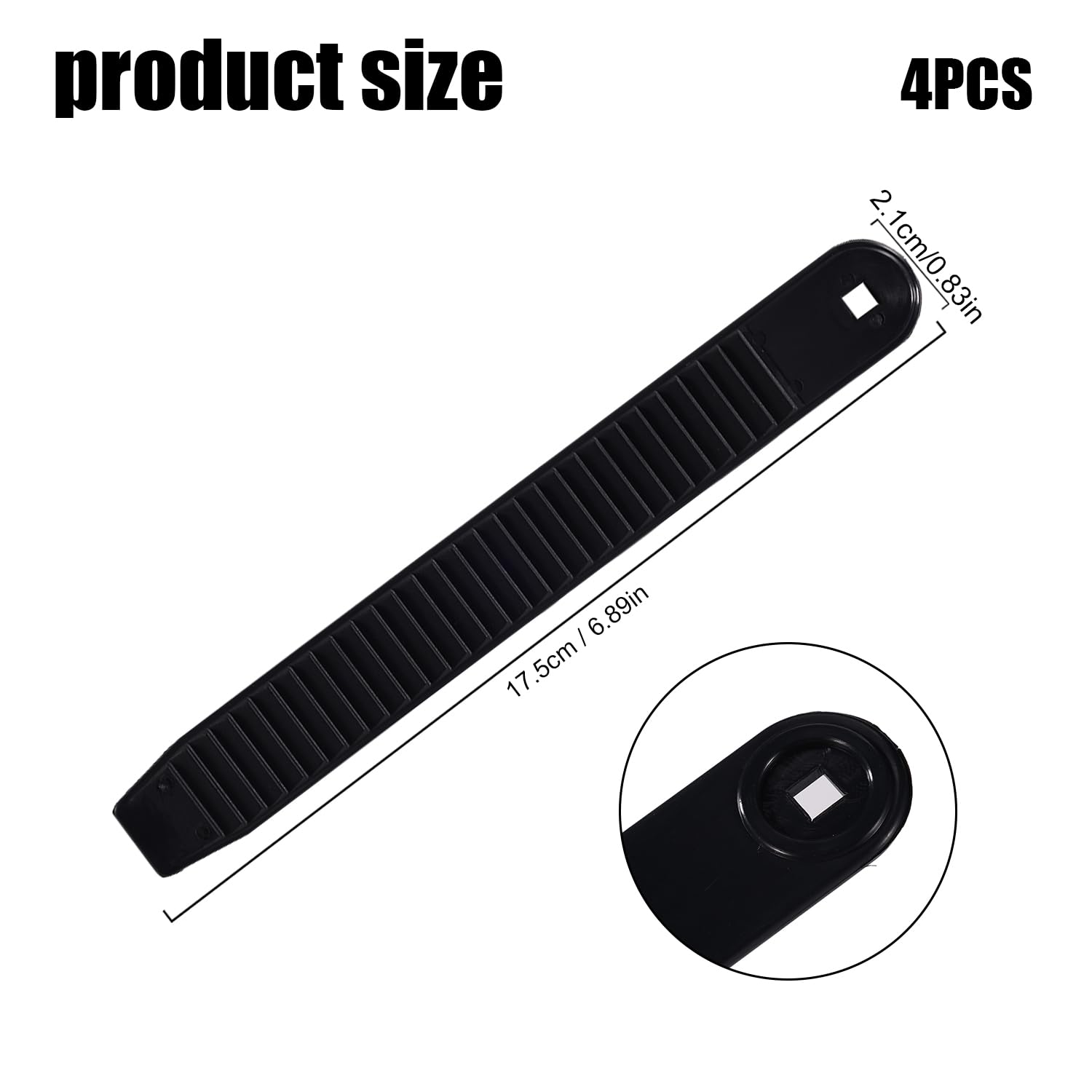 BOXOB 4uds Correas de Snowboard, 17,5x2,1cm Alta Elasticidad Repuesto