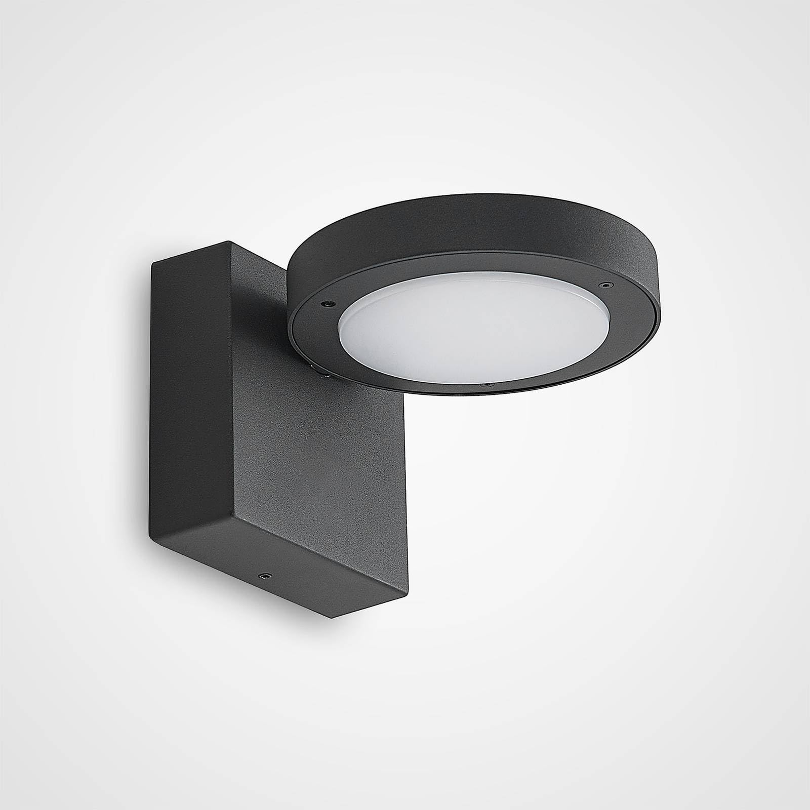 Lucande Applique LED da esterni (Moderno) colore Nero, in Alluminio lampadina inclusa applique lampada outdoor per facciata/parete terrazzo e