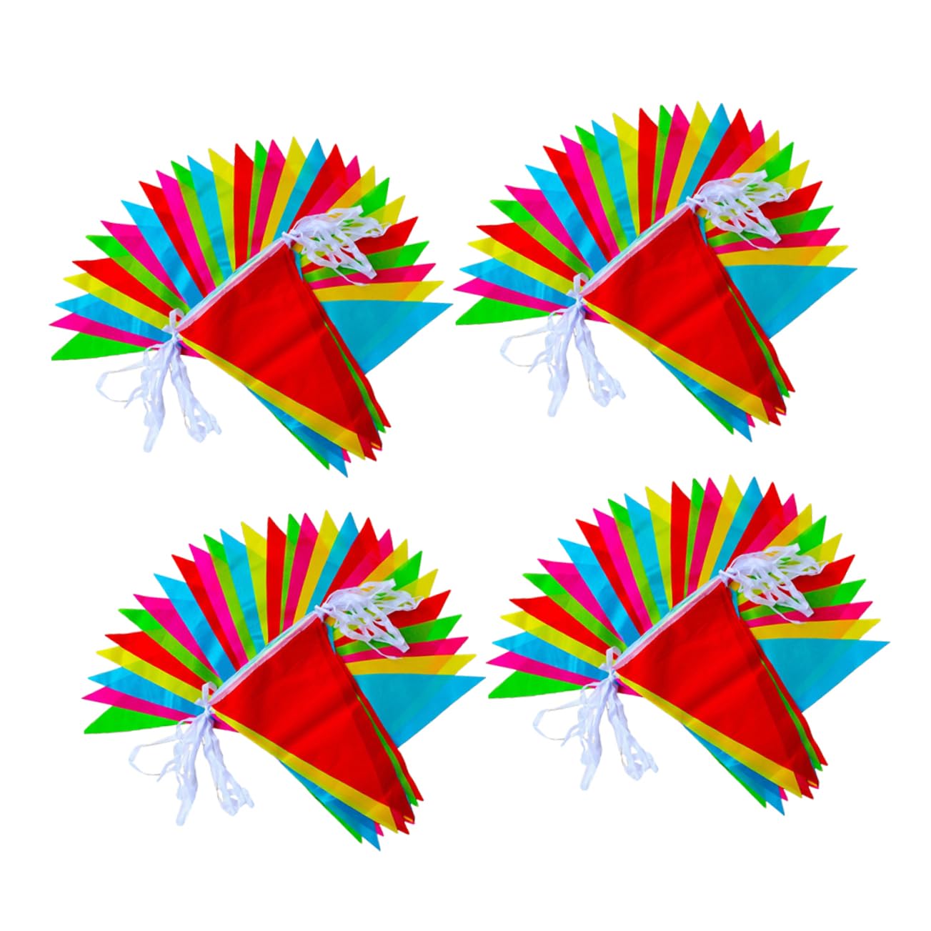 Sosoport 2 Set Di Bandiere A Corda Con Ciondolo 40 M Bandiere Per Feste Di Compleanno Decorazioni Per Esterni/interni 4 Confezioni*2
