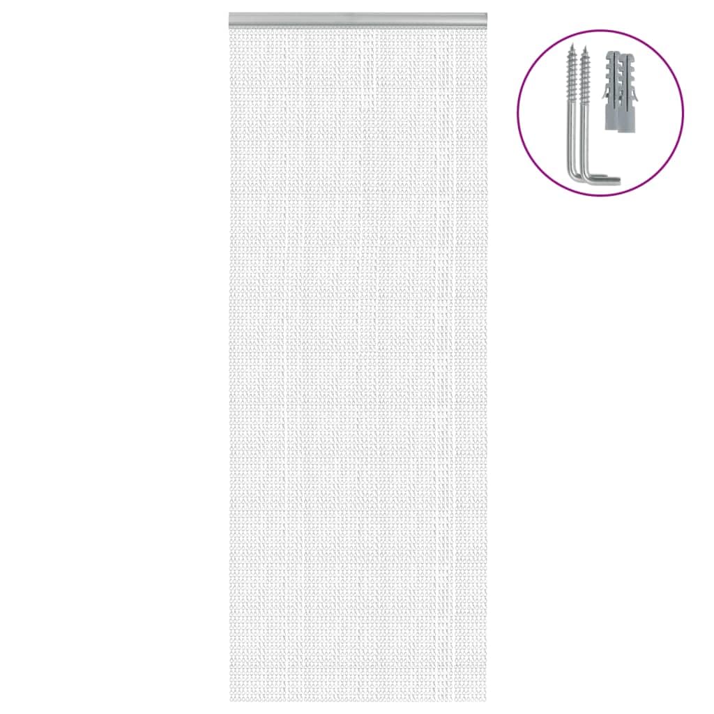 Generisch Türvorhang aus Ketten 80x201 cm Aluminium,Heim Garten,Dekoration,Fensterdrapierung,Fliegengitter-4010008
