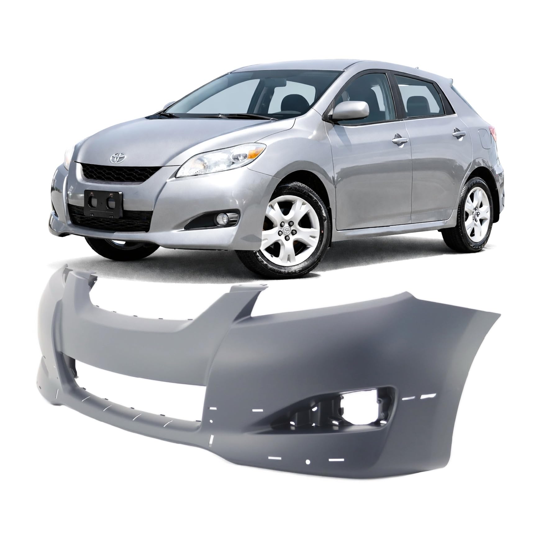 FitParts Compatible with Toyota Matrix 2009–2010 Front Bumper Cover