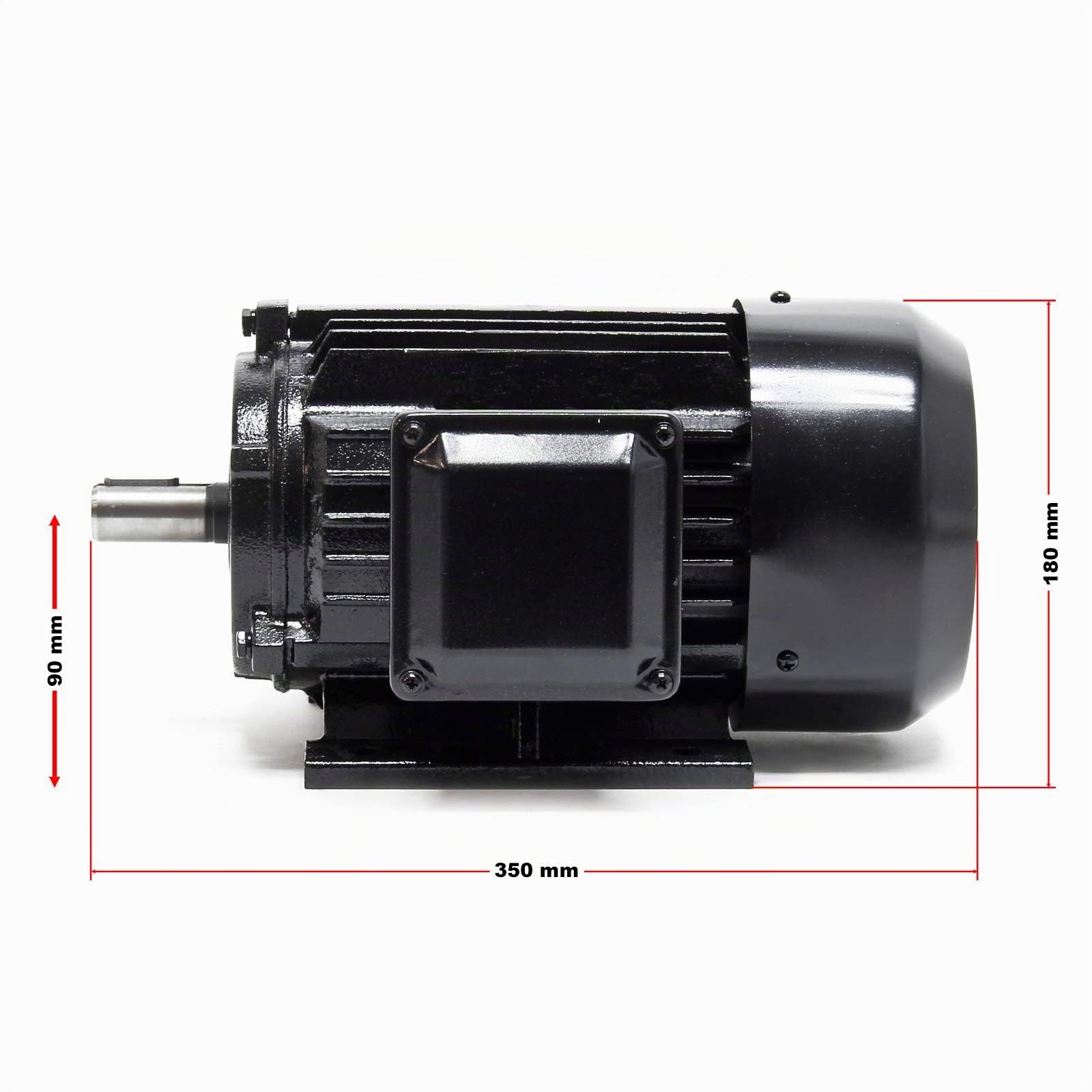 Motor eléctrico trifásico 400V 2-polos 2,2kW Motor asíncrono rotativo 3CV Bobinado alambre aluminio