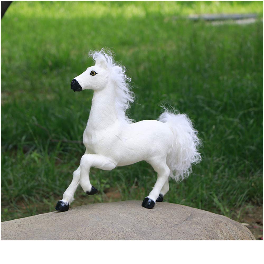 Amazon.co.jp: シミュレーション白い馬の動物モデル - リアルな