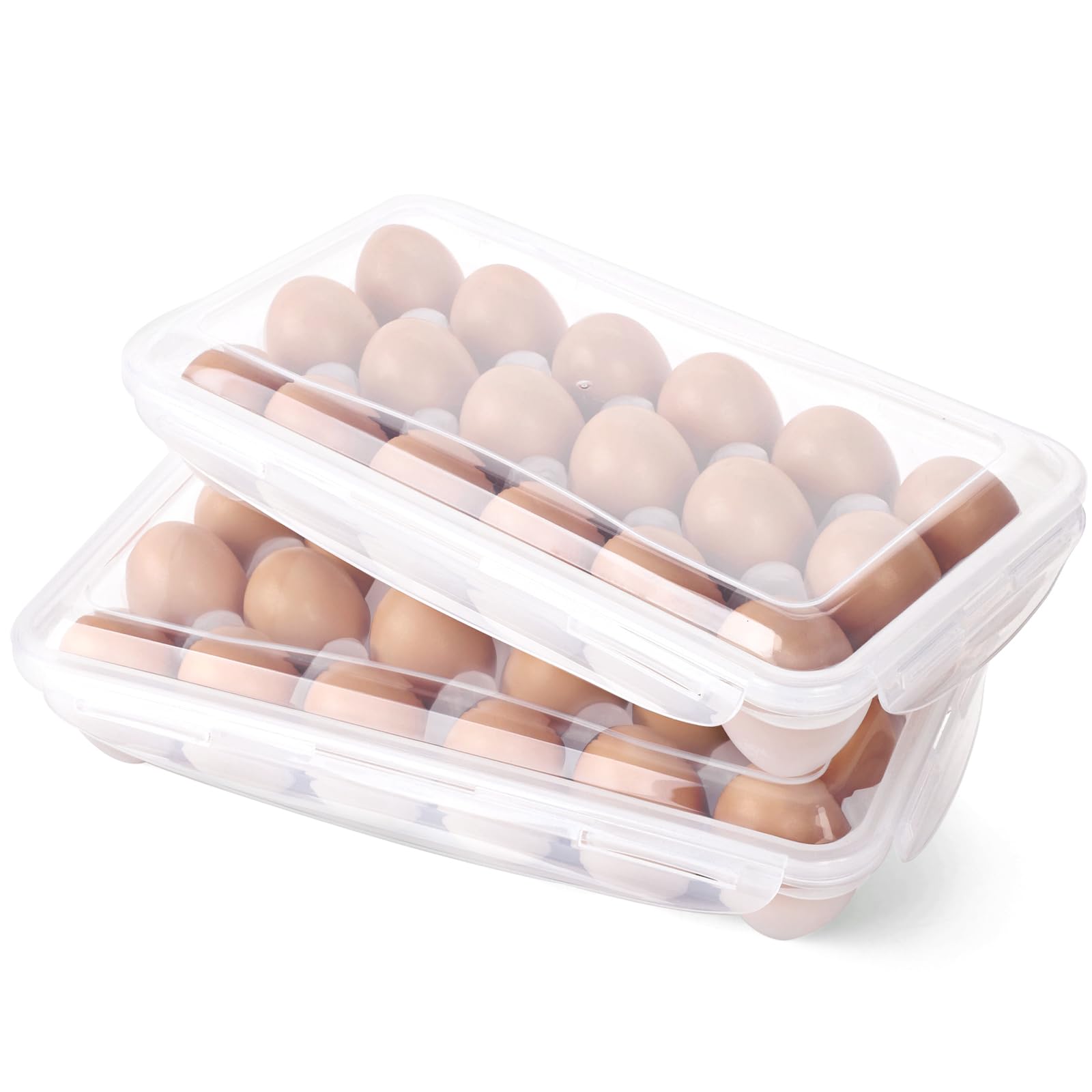 Amazon｜HAKSEN 卵パック2個パック 再利用可能 プラスチックエッグ
