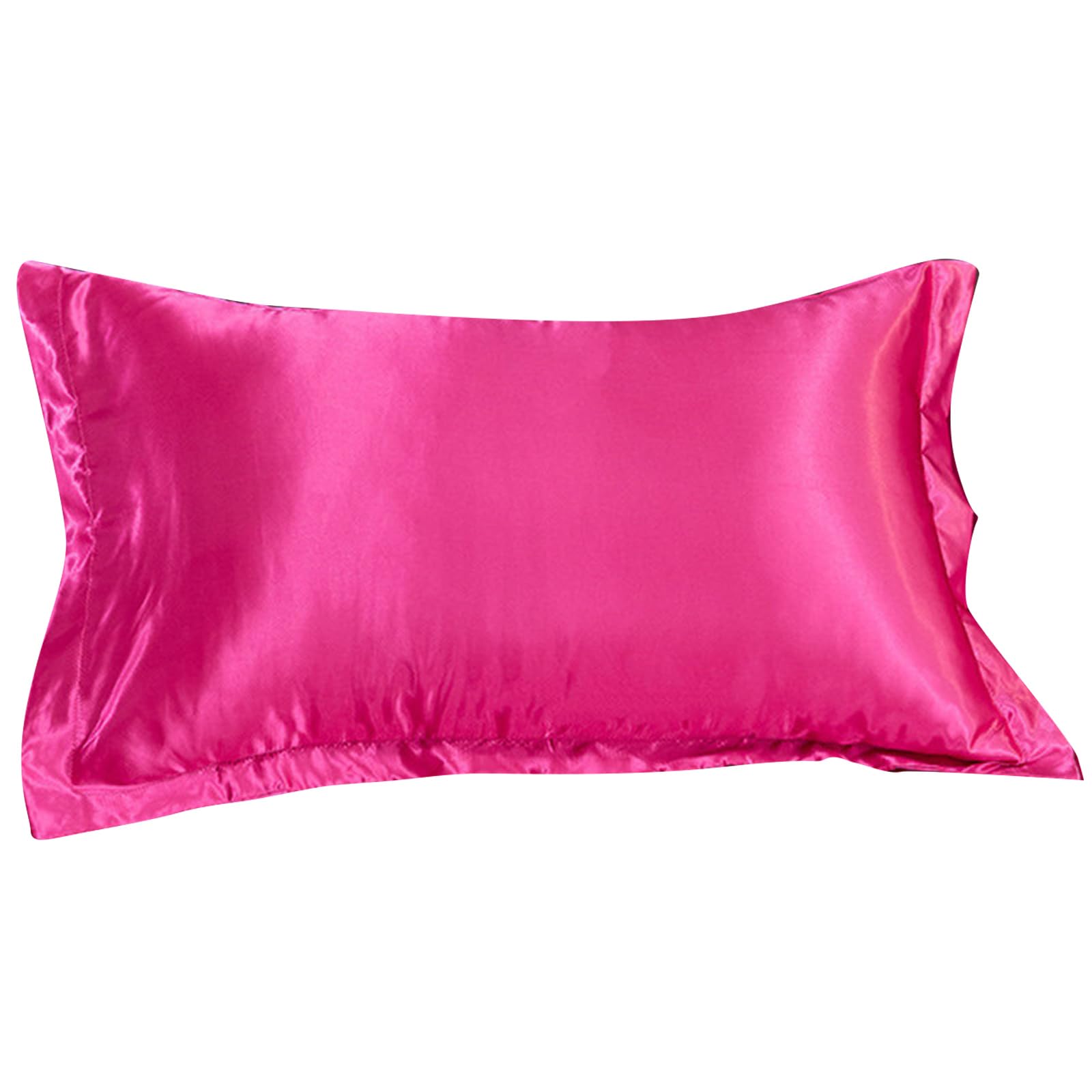 Pillow Case Simulated Silk Pillowcase Sleeve Durability Colorfast Invisible Zippered Pattern Easy Removal Breathable Pillow Sleeve
