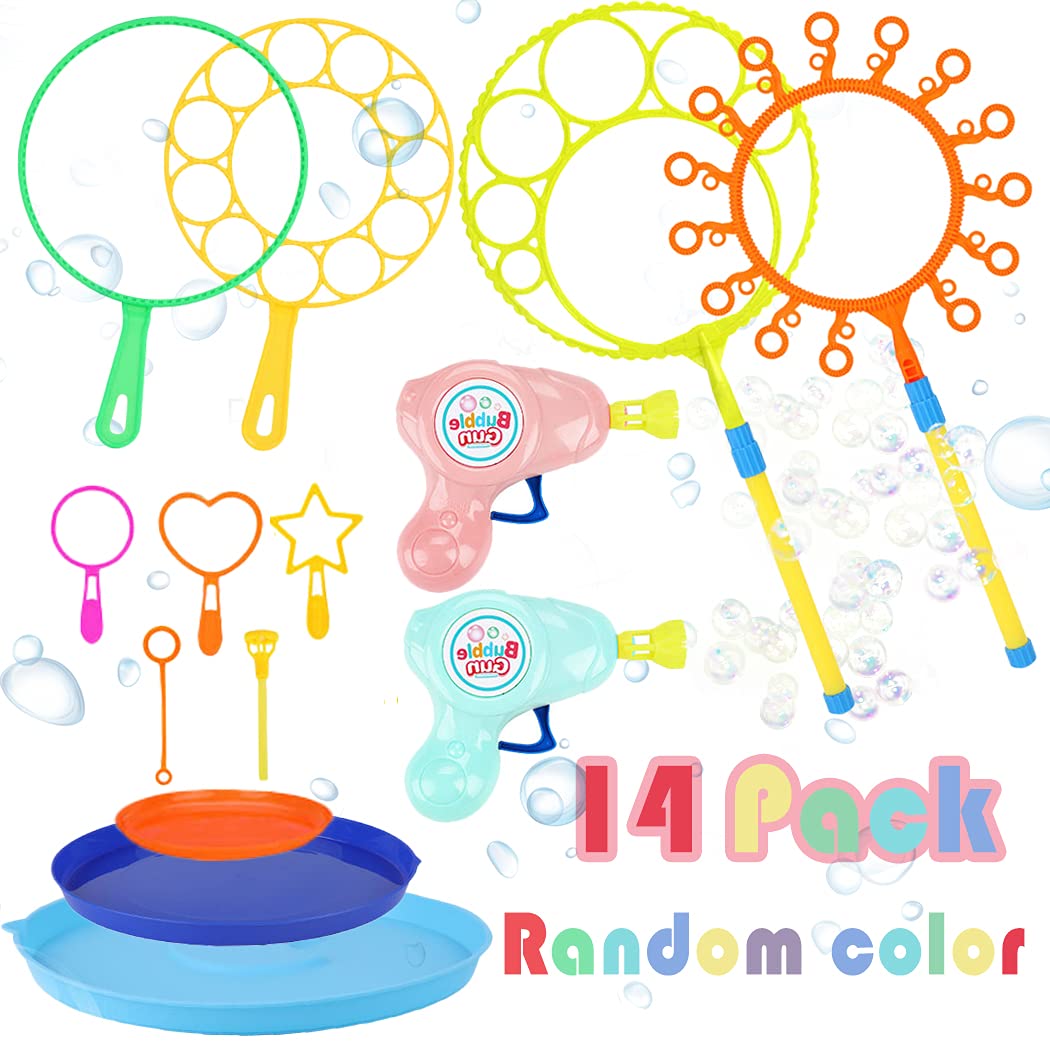 Buy Fansport Bubble Wands Set Bubble Party Pack Bulk, Colorful Bubble