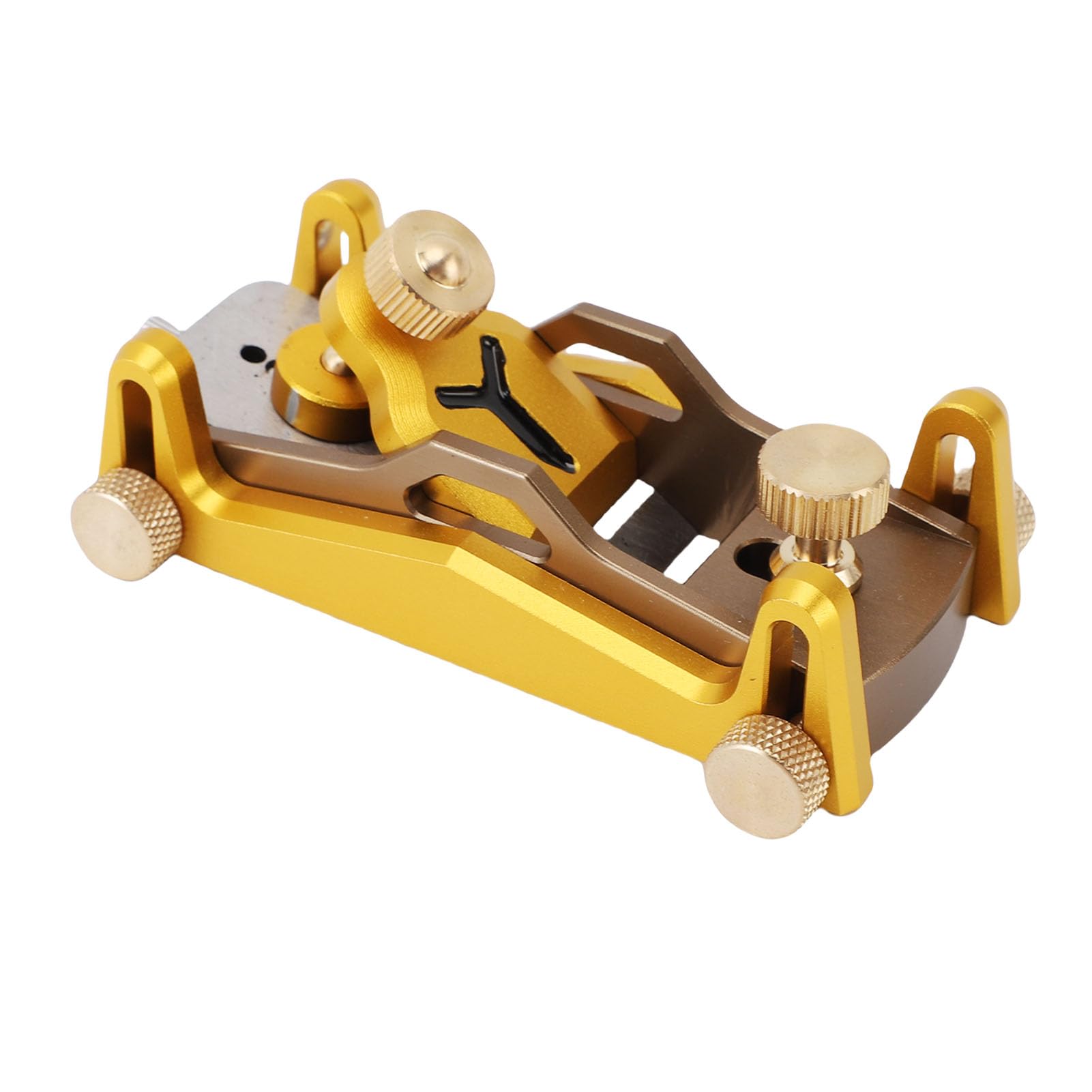 Mini Wood Planer Adjustable Angle Hand Planer, Aluminum Alloy Woodworking Tool with 42° Planing Angle for Smoothing and Chamfering, Ideal for Fine Woodworking and Projects