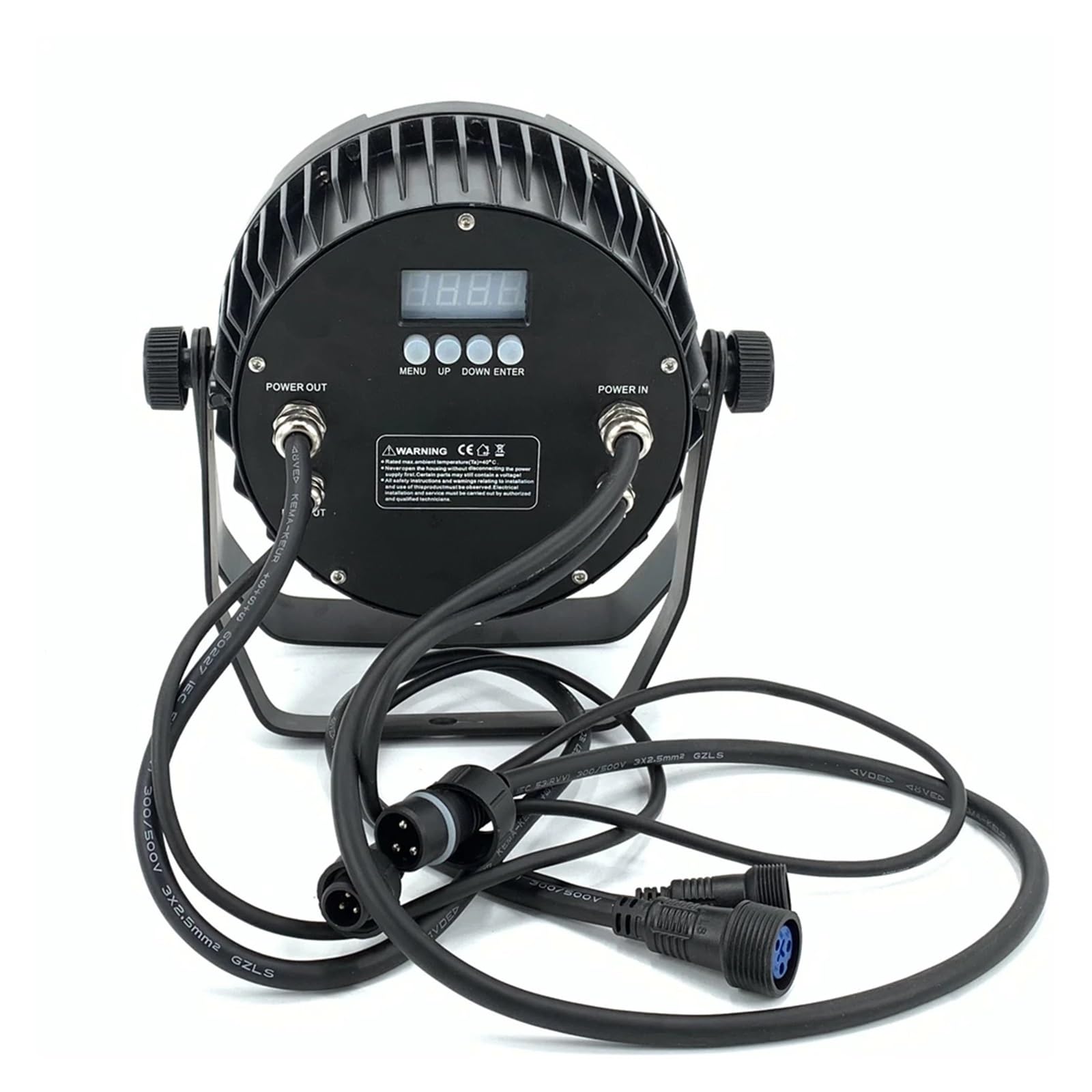 Luces LED Par impermeables IP65, 18 x 18 W, RGBWA, UV, 6 en 1, 18 x 12 W, RGBW, 4 en 1, control, equipo de DJ for escenario, luces de discoteca Uso en interiores y exteriores(Black_18x18W 6in1 case)