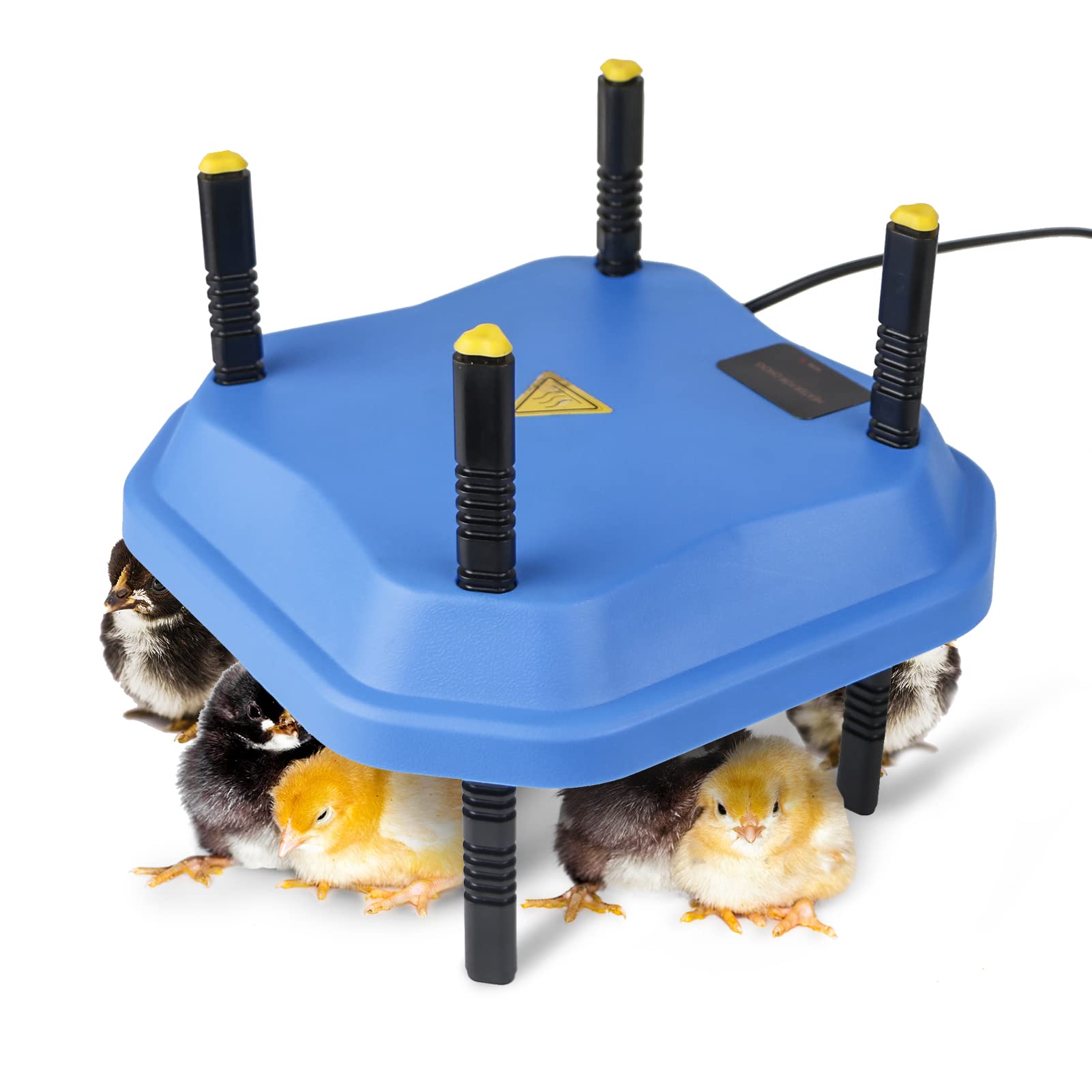Photo 1 of Chick Brooder Heating Plate, 10"x10"Chicken Brooder Heater with Adjustable Height for Baby Chick & Duckling, 30W Brooder Plate for Up to 15 Chick, Warm Like Mother Hen, Blue