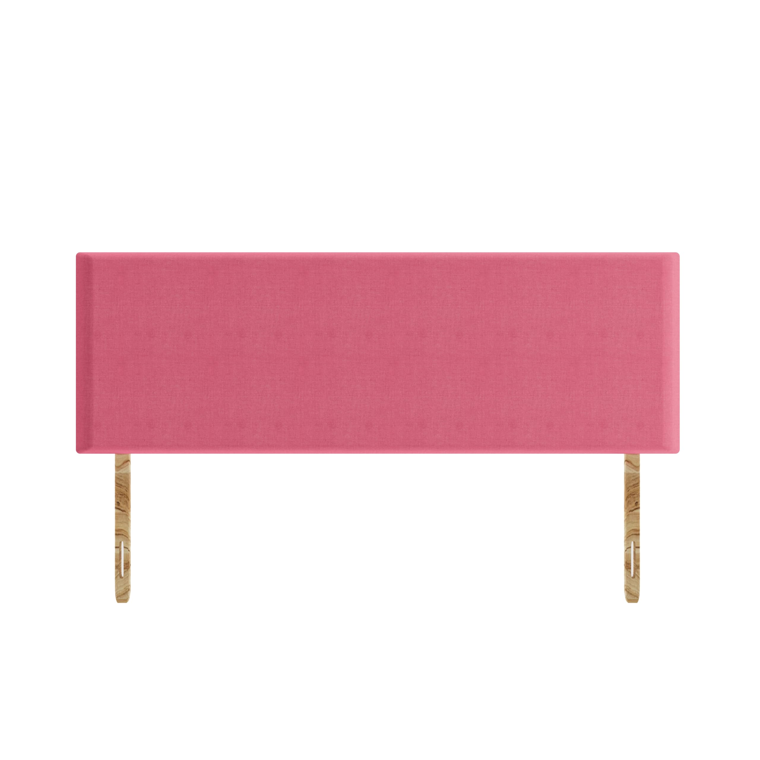 SANA SLEEP Plain Damask Cotton HeadBoard - Luxury 20" Upholstered Design for Divan Beds - Multiple Fabric Options for Bedroom and Hotel Furniture- 6FT Super King - Pink