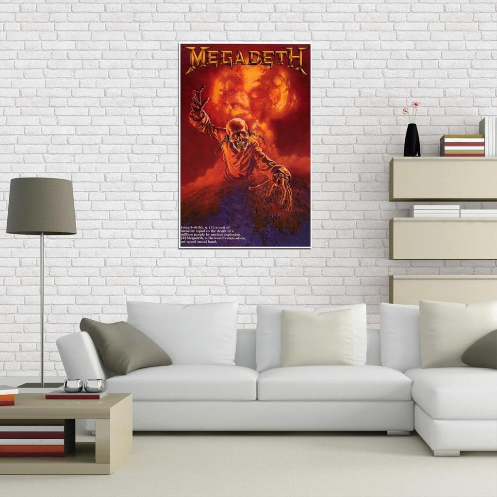 Amazon.com: VANCOSTAR Megadeth Speed Metal Definition Wall Art