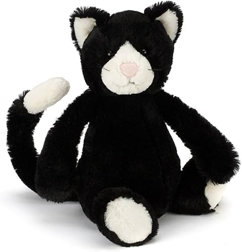 Miniatura 1 de Jellycat Peluche de gato blanco y negro mediano 12 pulgadas