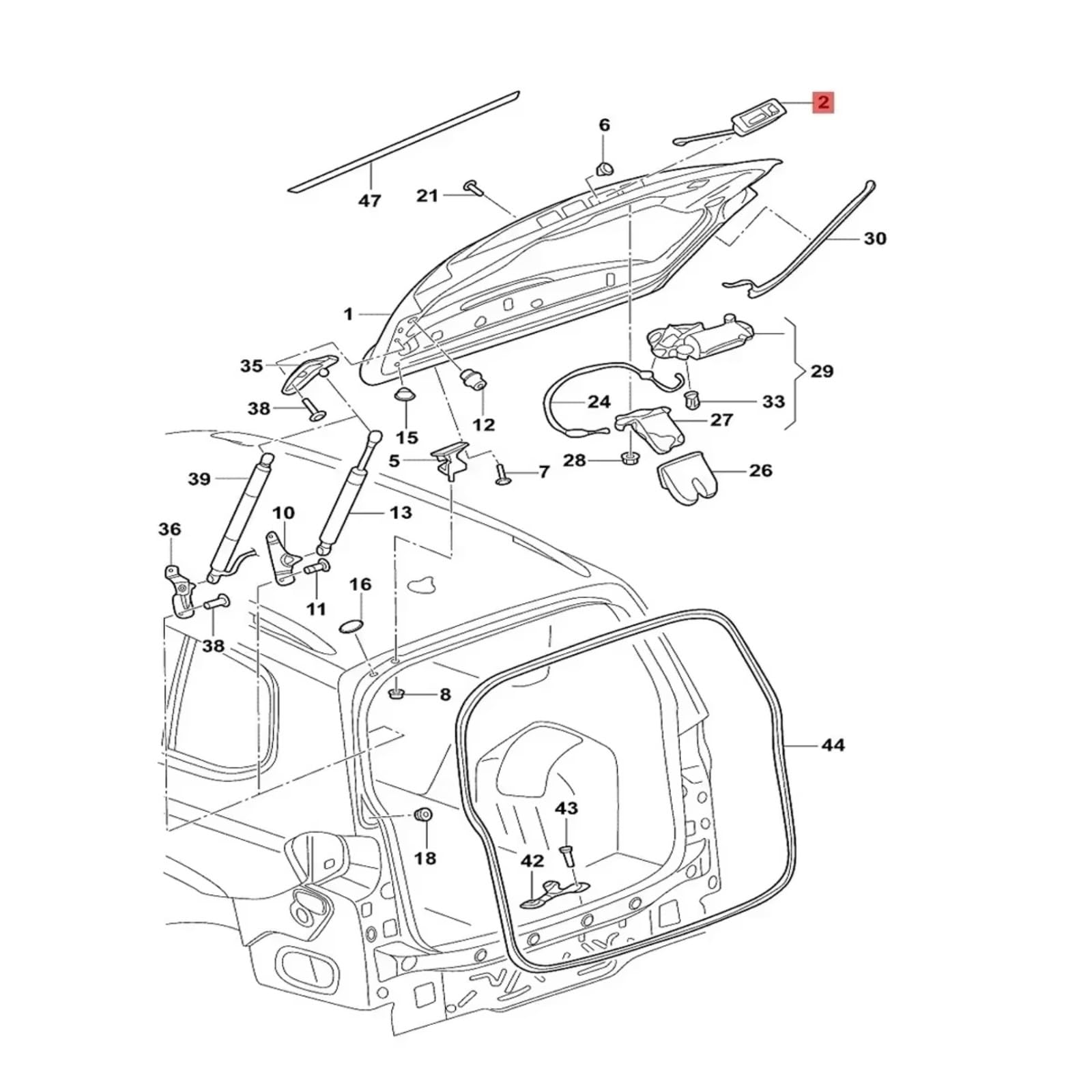 Maniglia Valigia Auto Maniglia Bagagliaio Per Skoda Per Superb Per 3V3 2015-2026 | Maniglia portellone posteriore Interruttore blocco Pulsante bagagliaio Parti riparazione Accessori