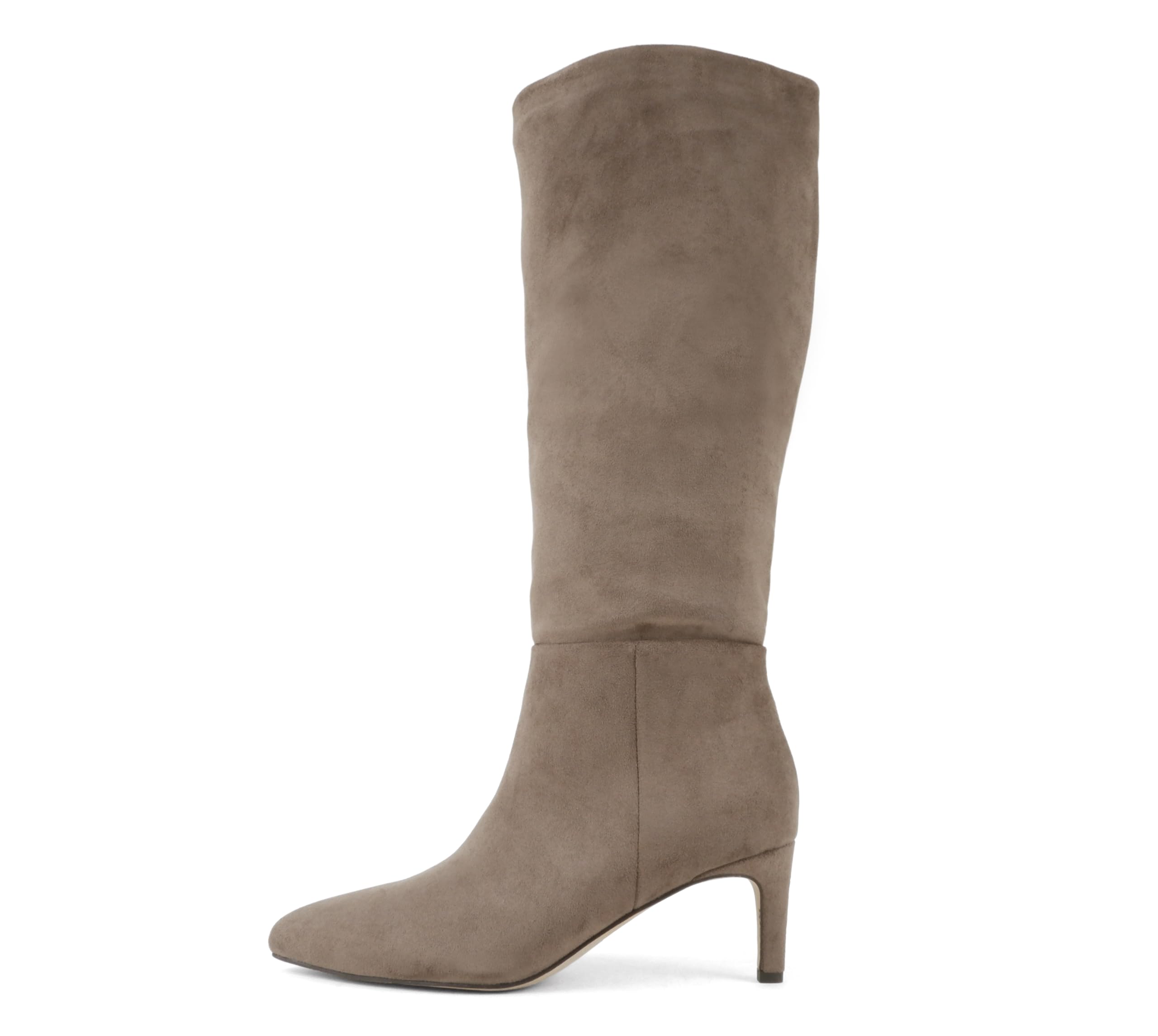 Soda Joanna Women Pointed Toe Low Heel Knee High Boots