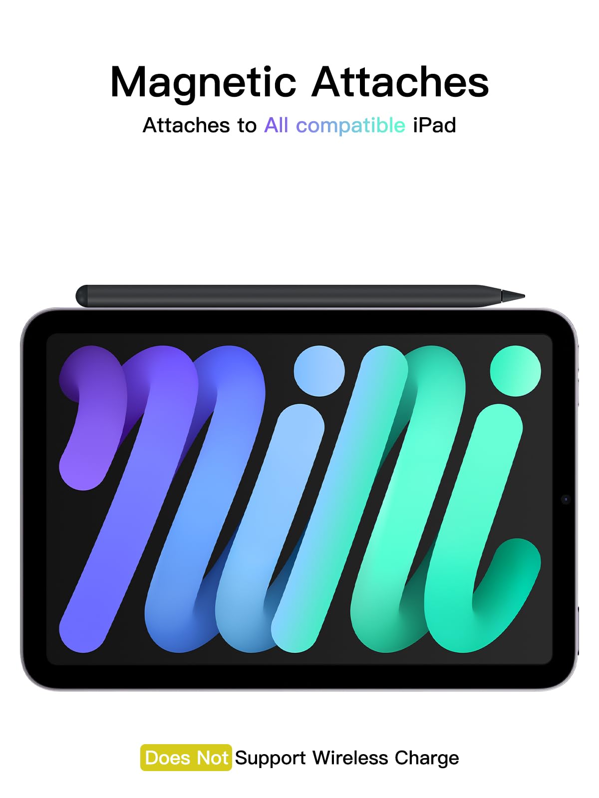 Penna per iPad 2018-2026 con Ricarica Rapida, Rifiuto del Palmo e Rilevamento dell'Inclinazione, Compatibile con iPad 11/10/9/8/7/6/A16, Mini 7/6/5, Air M4/M3/M2 11"/13"/5/4/3, Pro M5/M4 13"/12.9″/11″