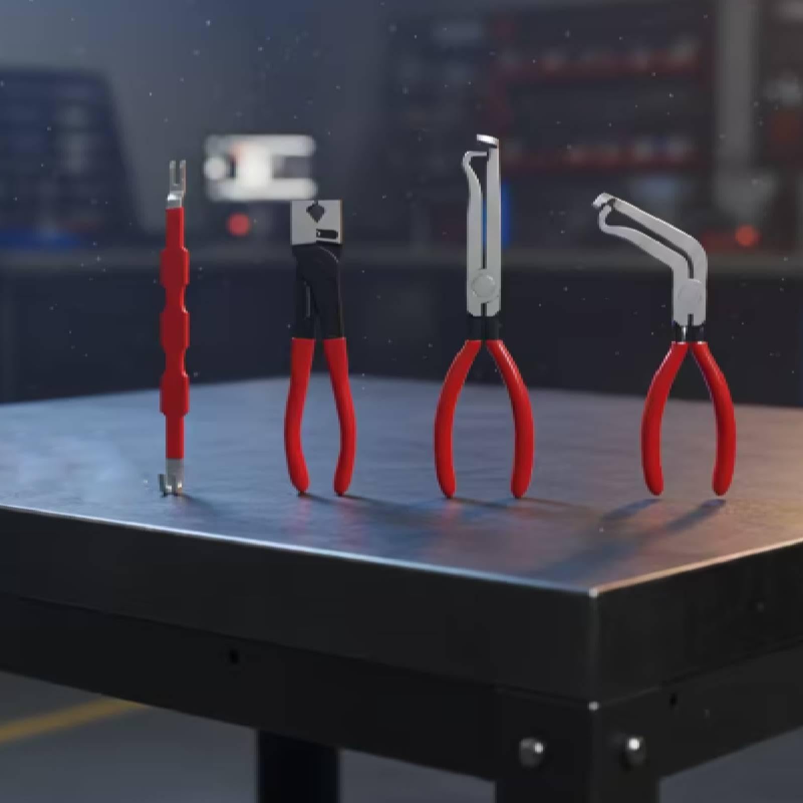 4 Teiliges Set Elektrischer Trennzangen, Werkzeug Zum Entfernen Elektrischer Steckverbinder für Heimwerker