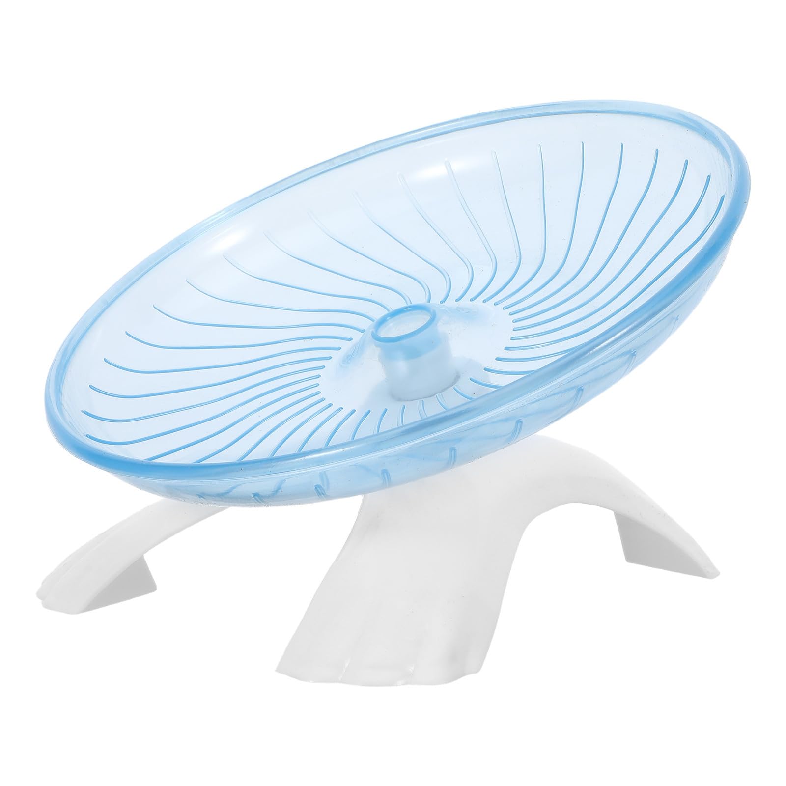 Gadpiparty Ultra Quiet Plastic Flying Saucer Exercise Wheel for Small Pets Mice and Hedgehogs, Minimizing Wear Indoor Cage Decor Running for Small Animal Activity