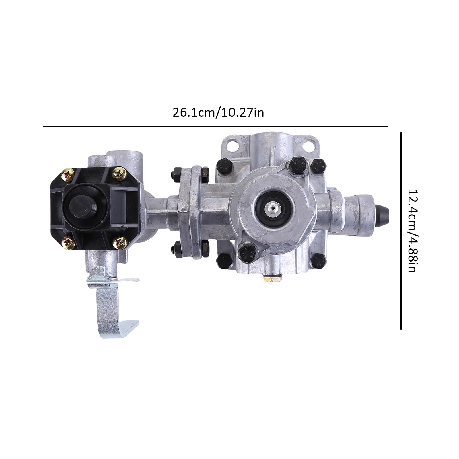 Valvola freno rimorchio 4 livelli regolatore freno doppio circuito 9710025700 compatibile per diversi semirimorchi regolatore di forza frenante valvola freno rimorchio