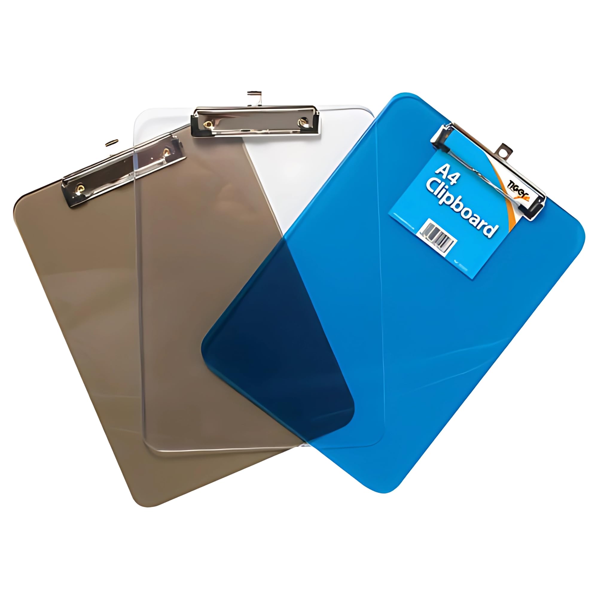 A4 Heavy Duty Acrylic Clear Clipboard - Transparent Clipboards for Home School Office - Pack of 1, 6, 12 (12)
