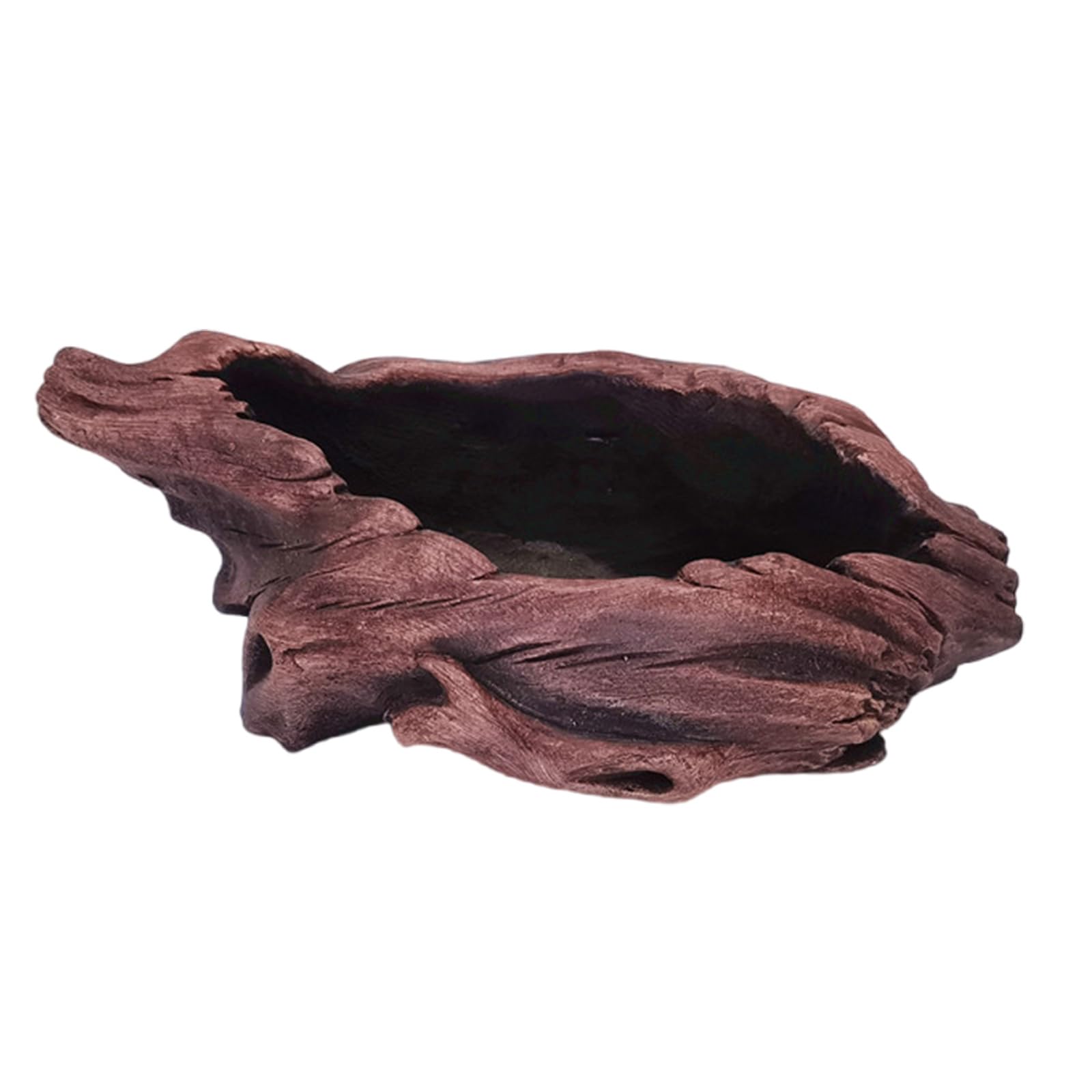 Planteur de souches de bois en faux ciment pour balcon naturel et verdoyant